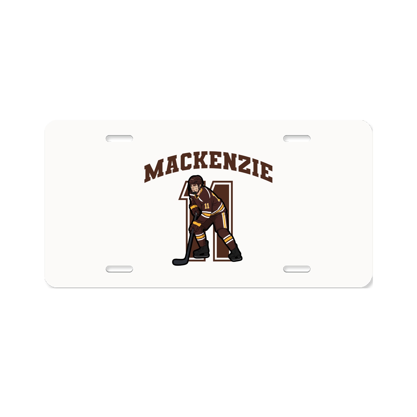 License Plate — Number in Classic