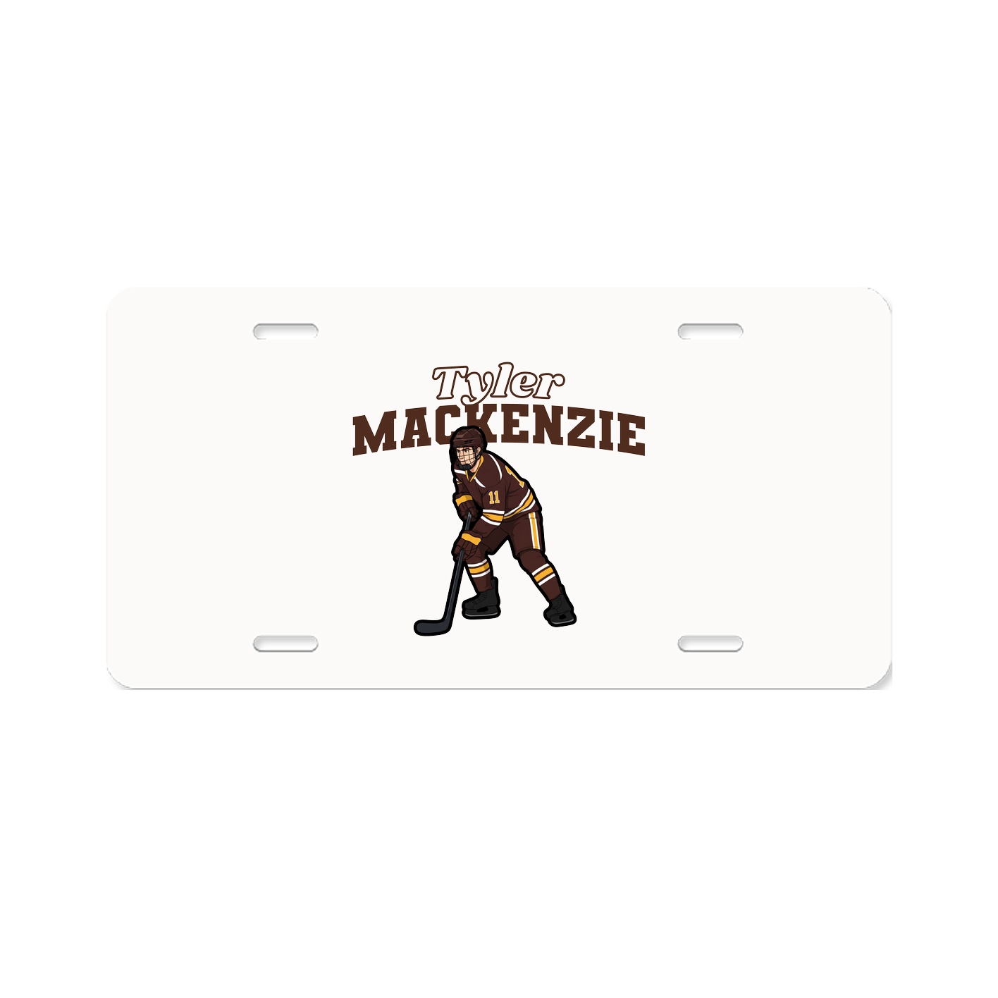 License Plate — Name Arch in Classic