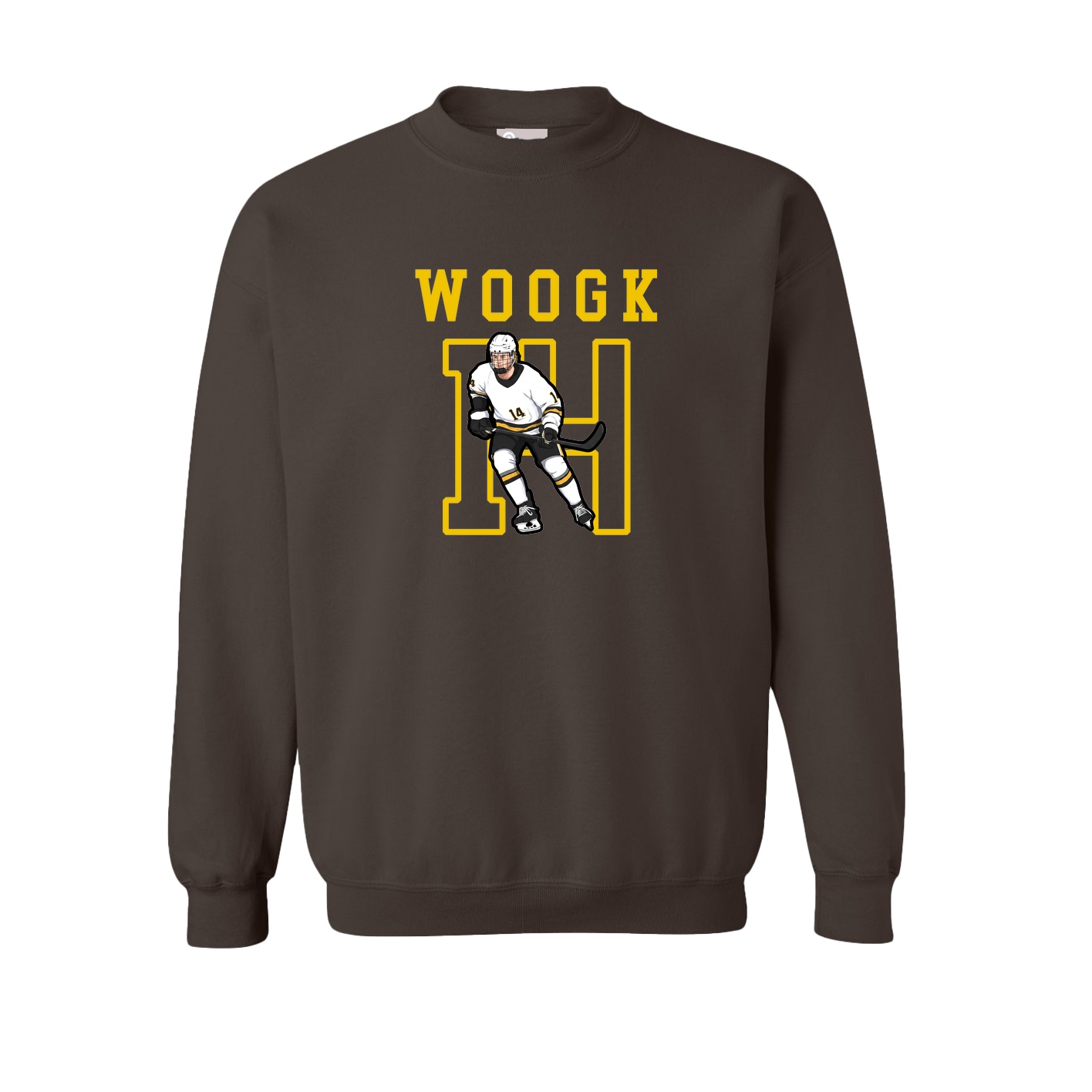 Fleece Crew — Shirsey in Brown