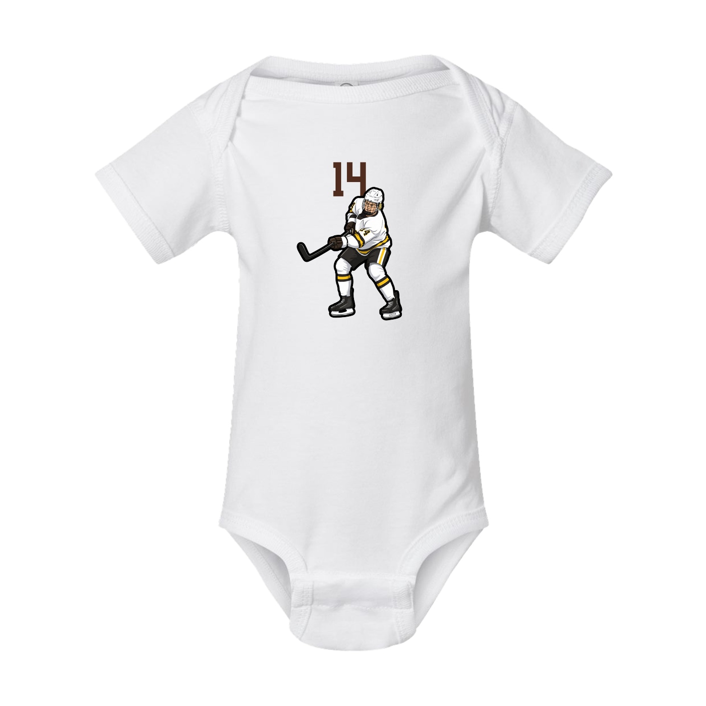 Baby Onesie — Number Top in White