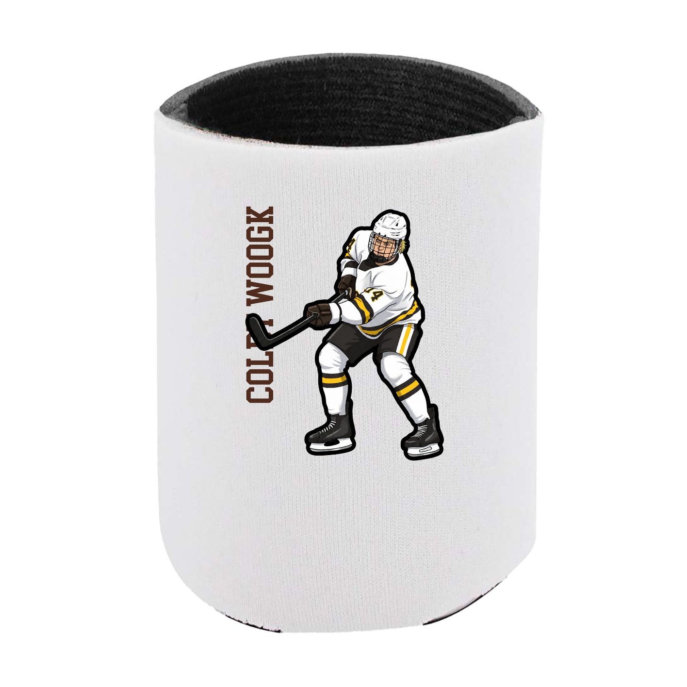 Can Holder — Name Vertical in White