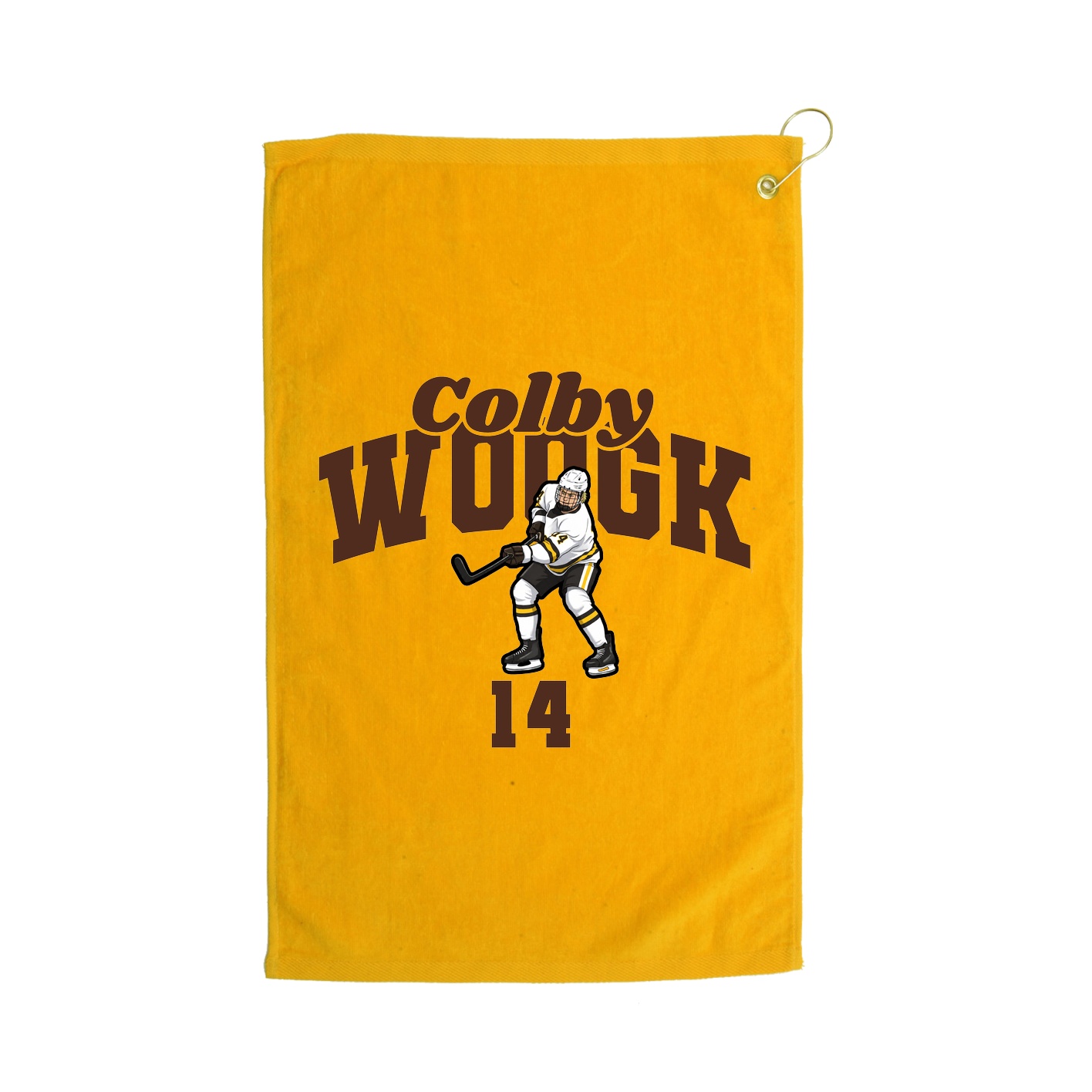 Golf Towel — Signature Arch in Gold