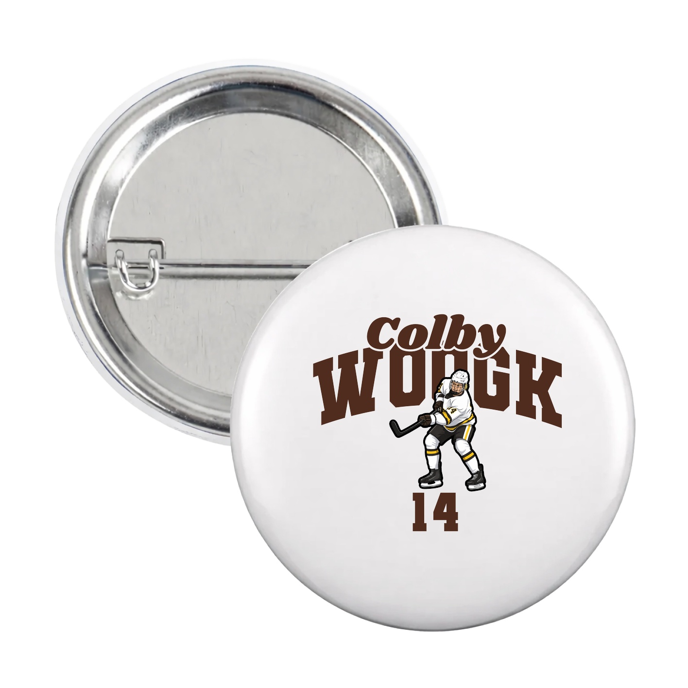 Game Day Button — Signature Arch in White
