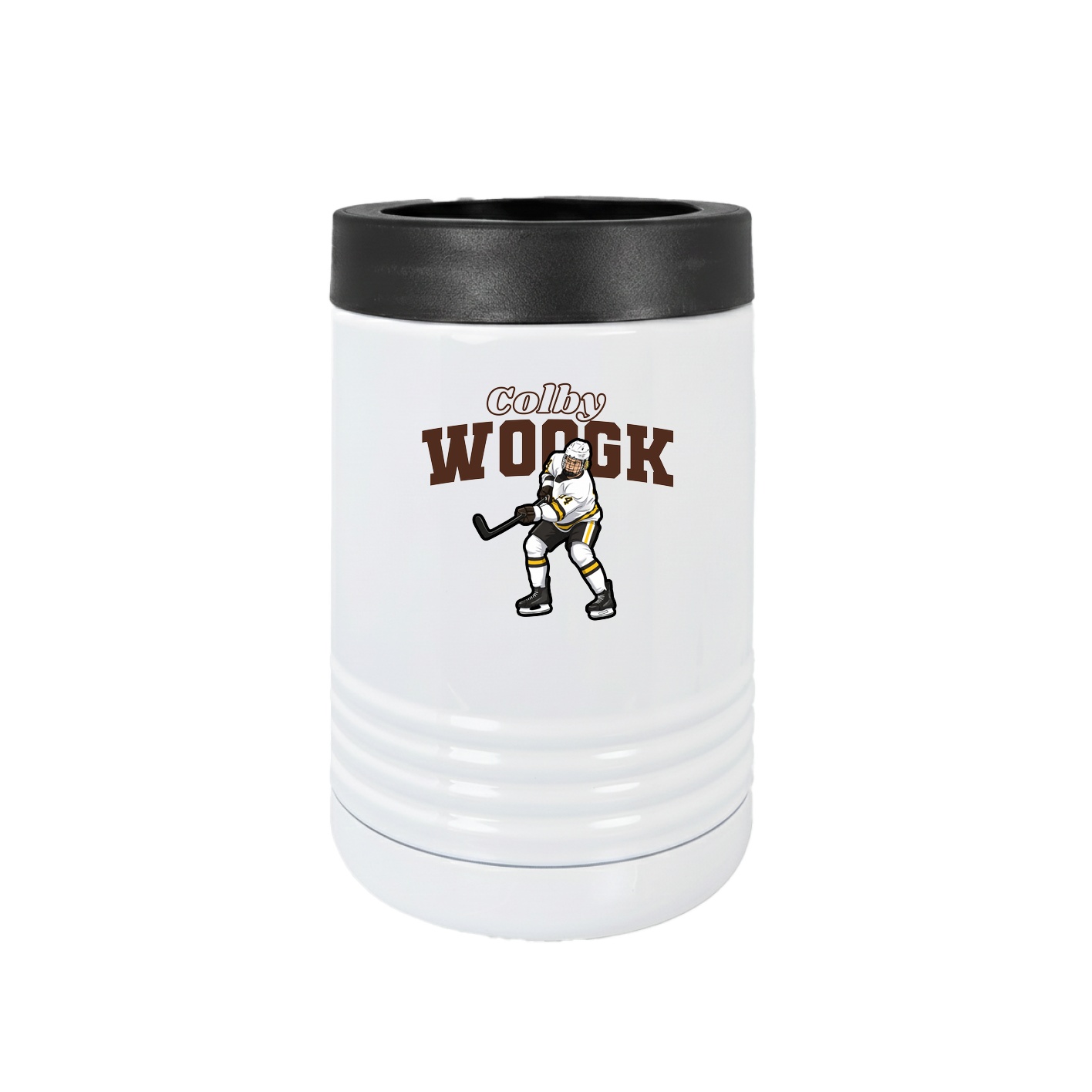 Beverage Holder — Name Arch in White