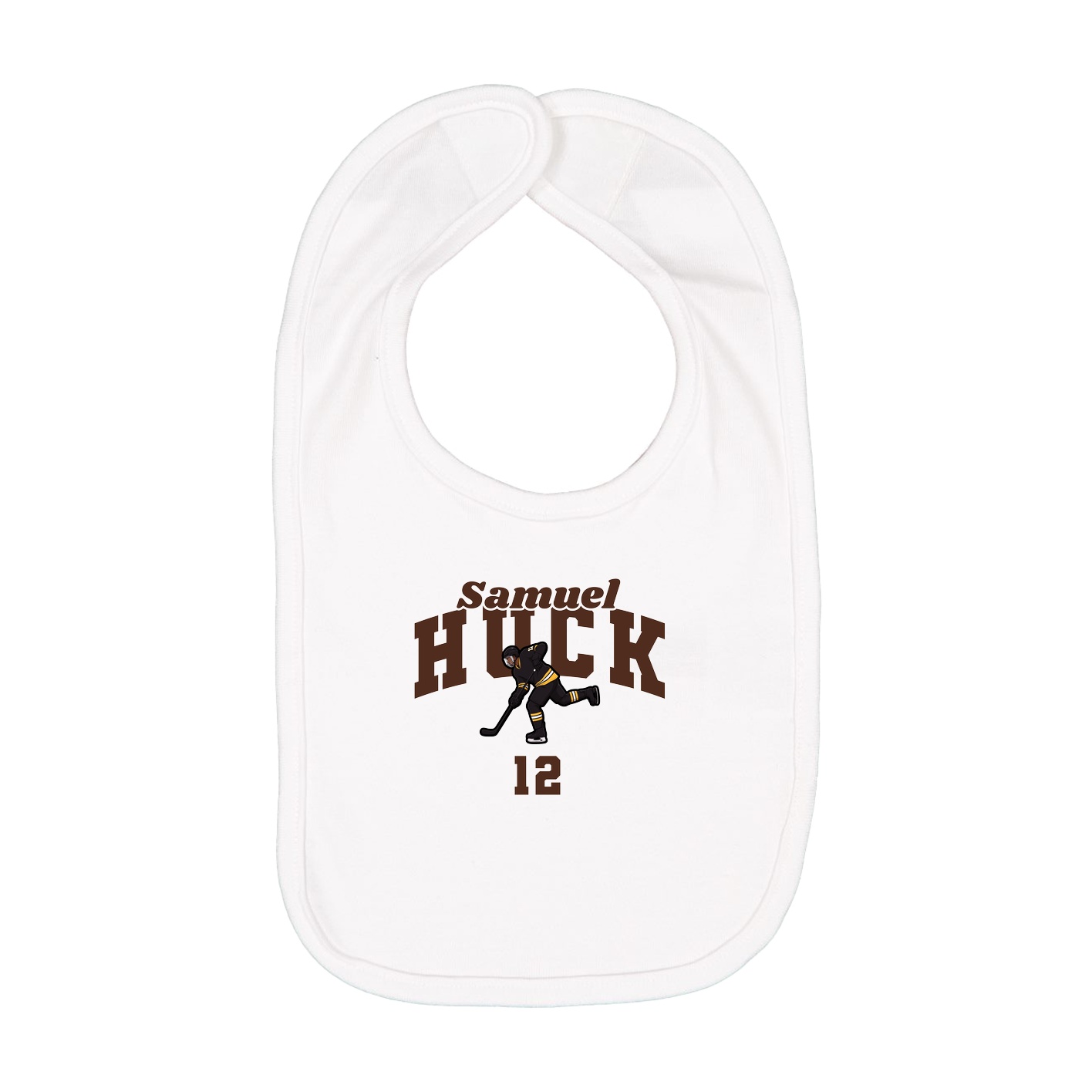 Infant Bib — Signature Arch in White