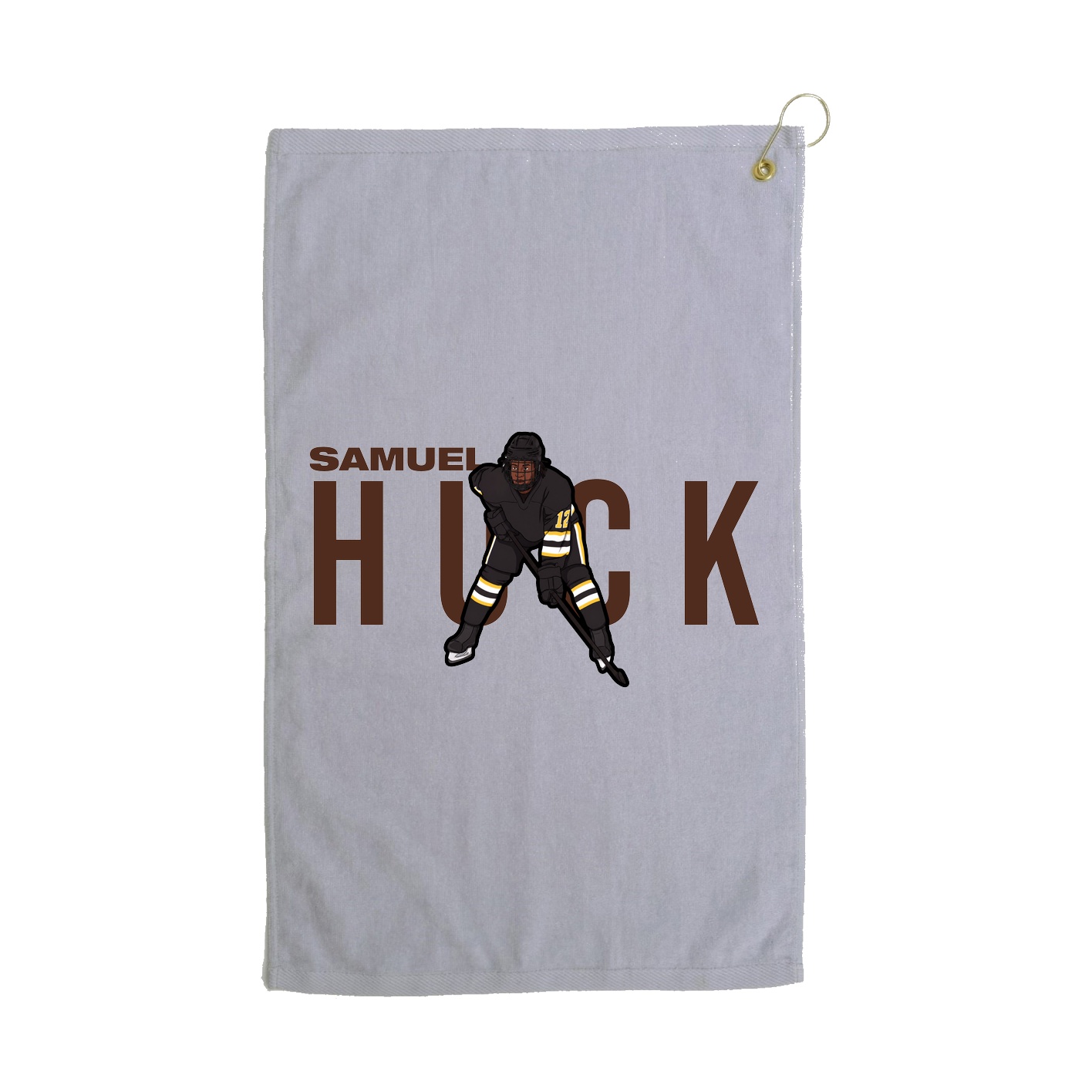 Golf Towel — Player Name in Grey