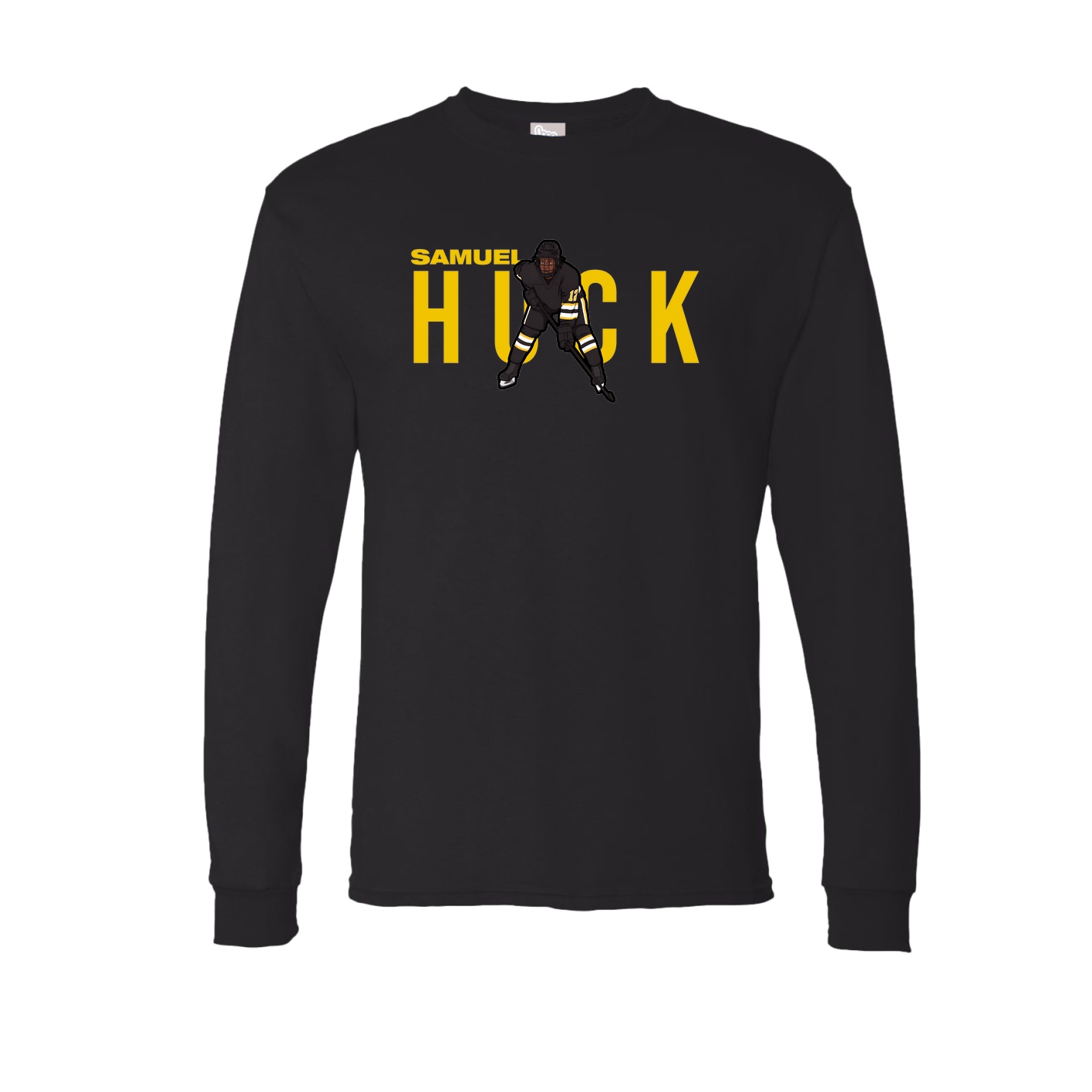 Long Sleeve Tee — Player Name in Black