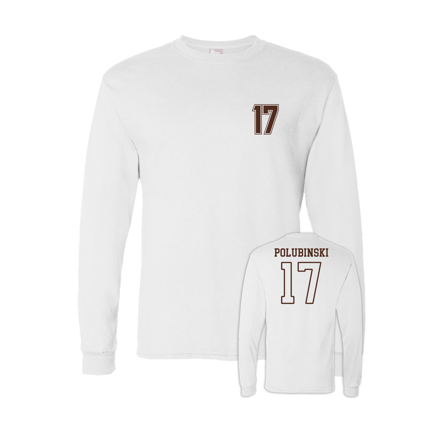 Long Sleeve Tee — Chest Back in White