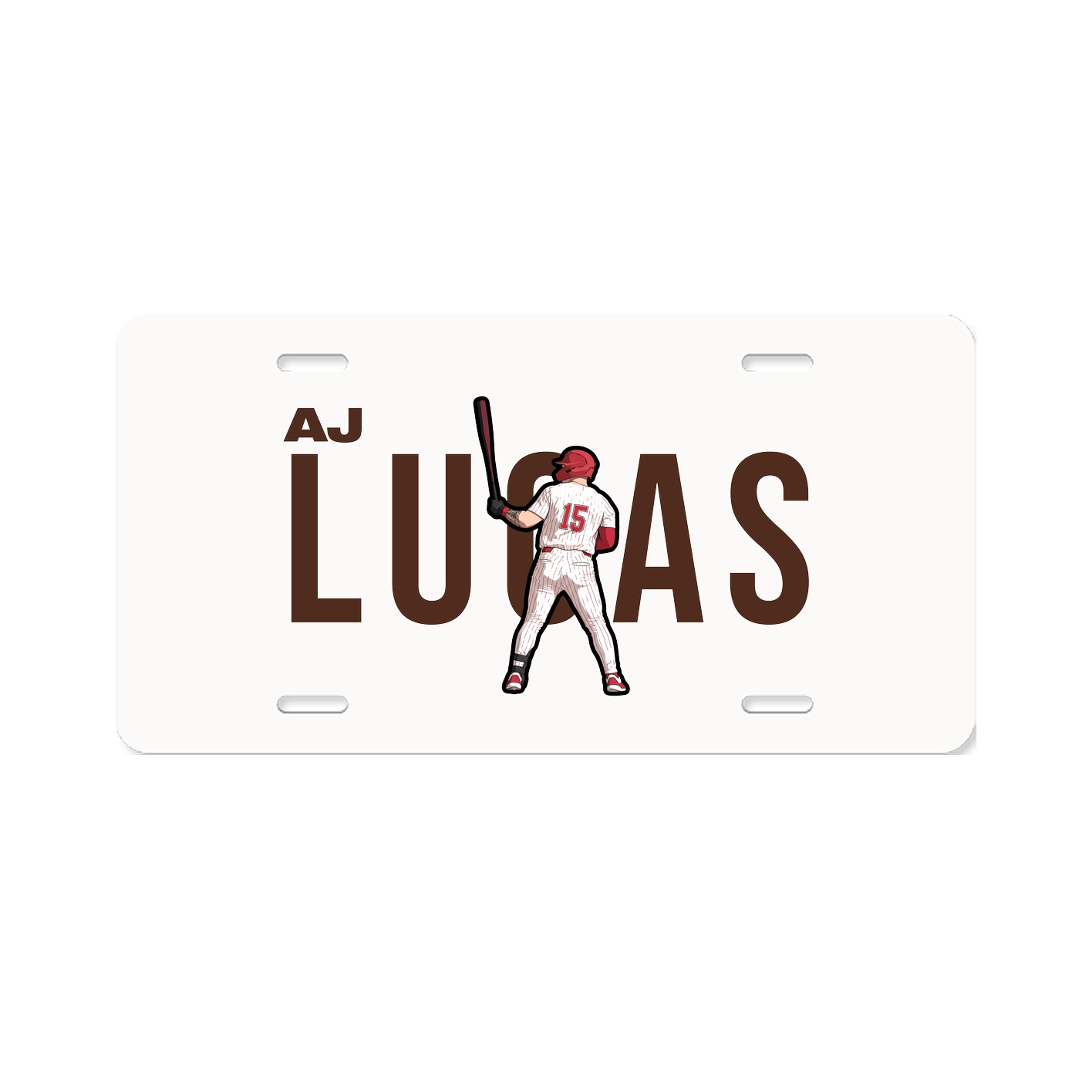 License Plate — Player Name in Classic