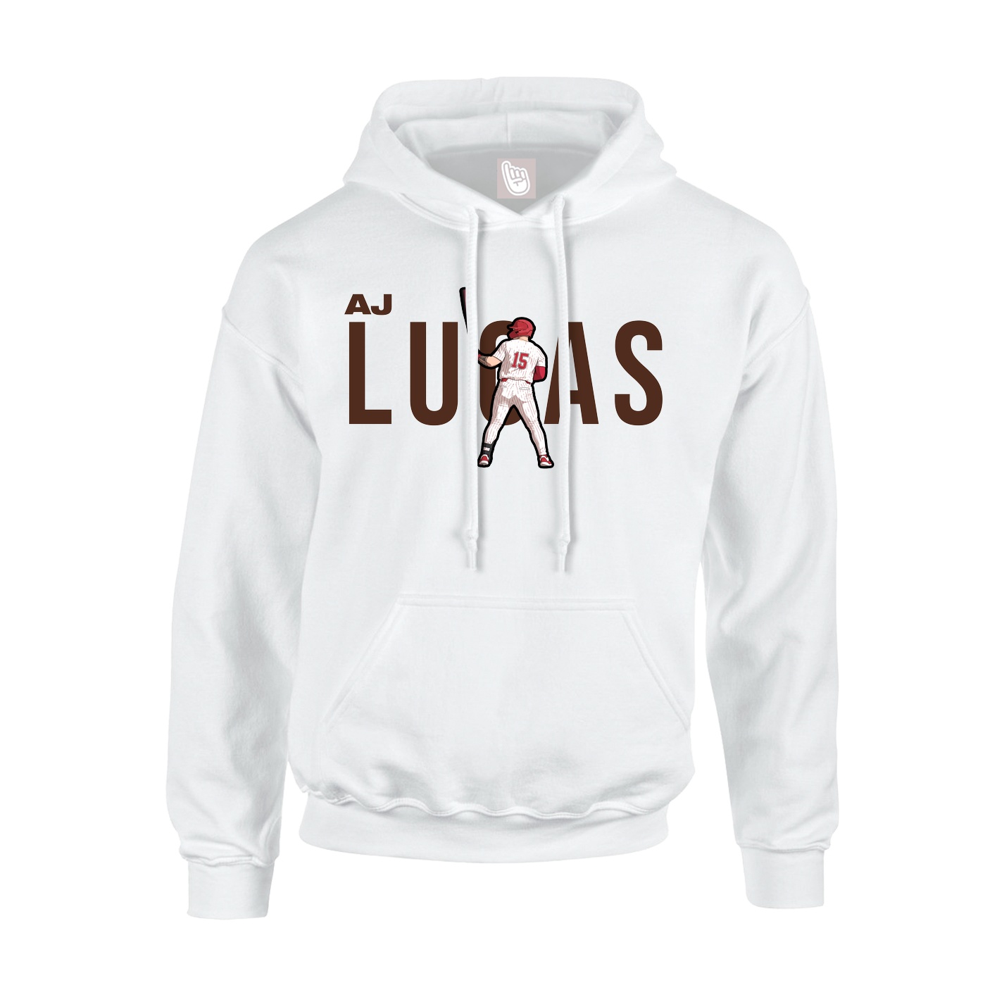 Youth Hoodie — Player Name in White