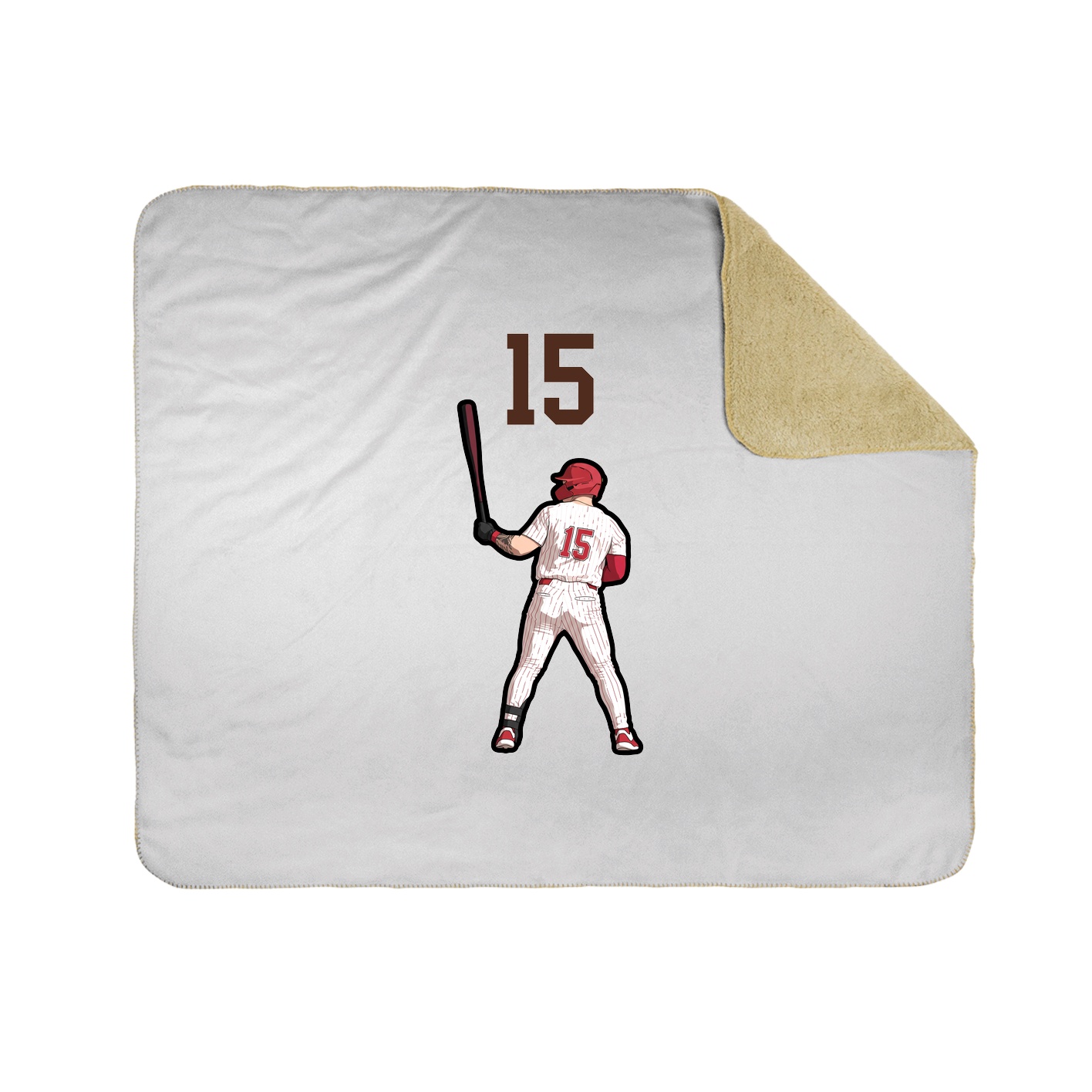 Throw Blanket — Number Top in White