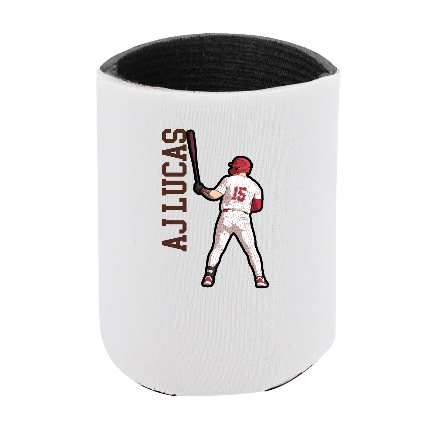 Can Holder — Name Vertical in White