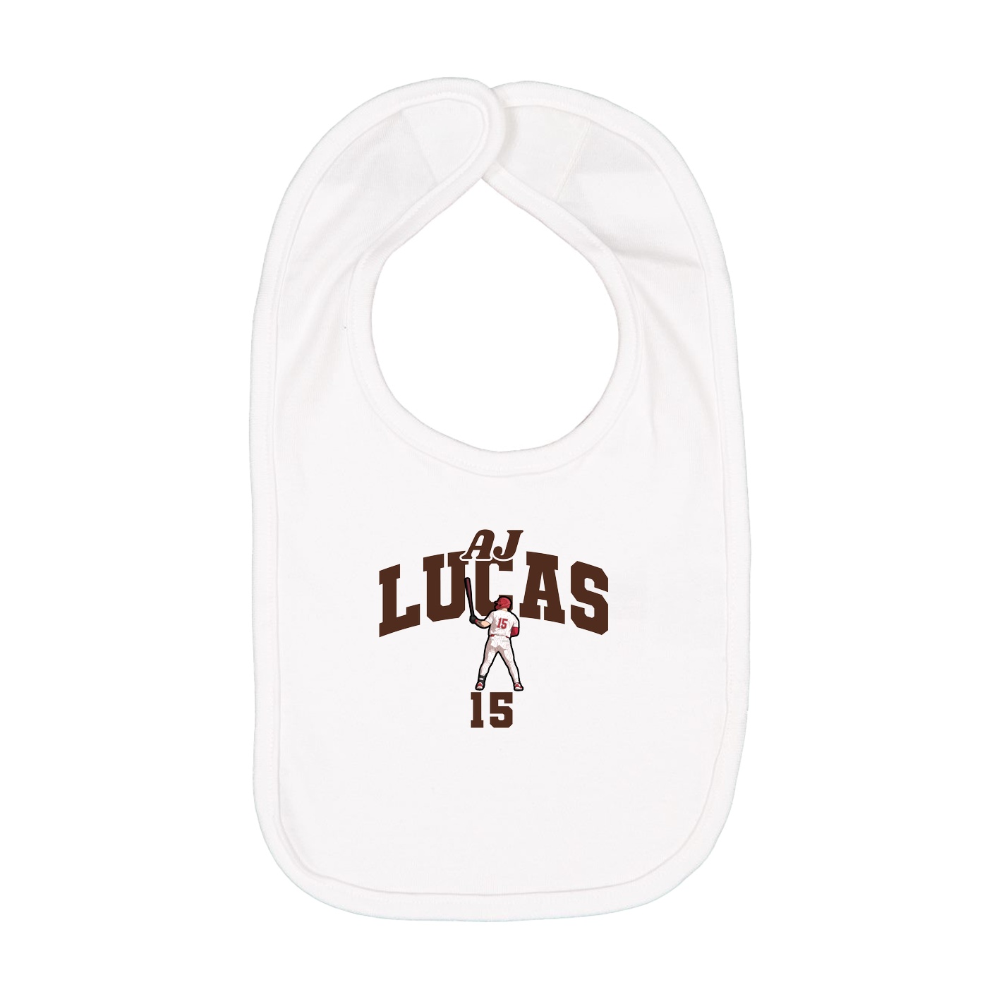 Infant Bib — Signature Arch in White