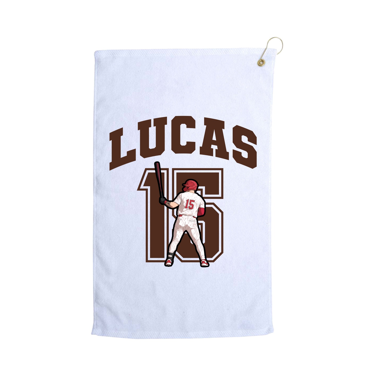 Golf Towel — Number in White