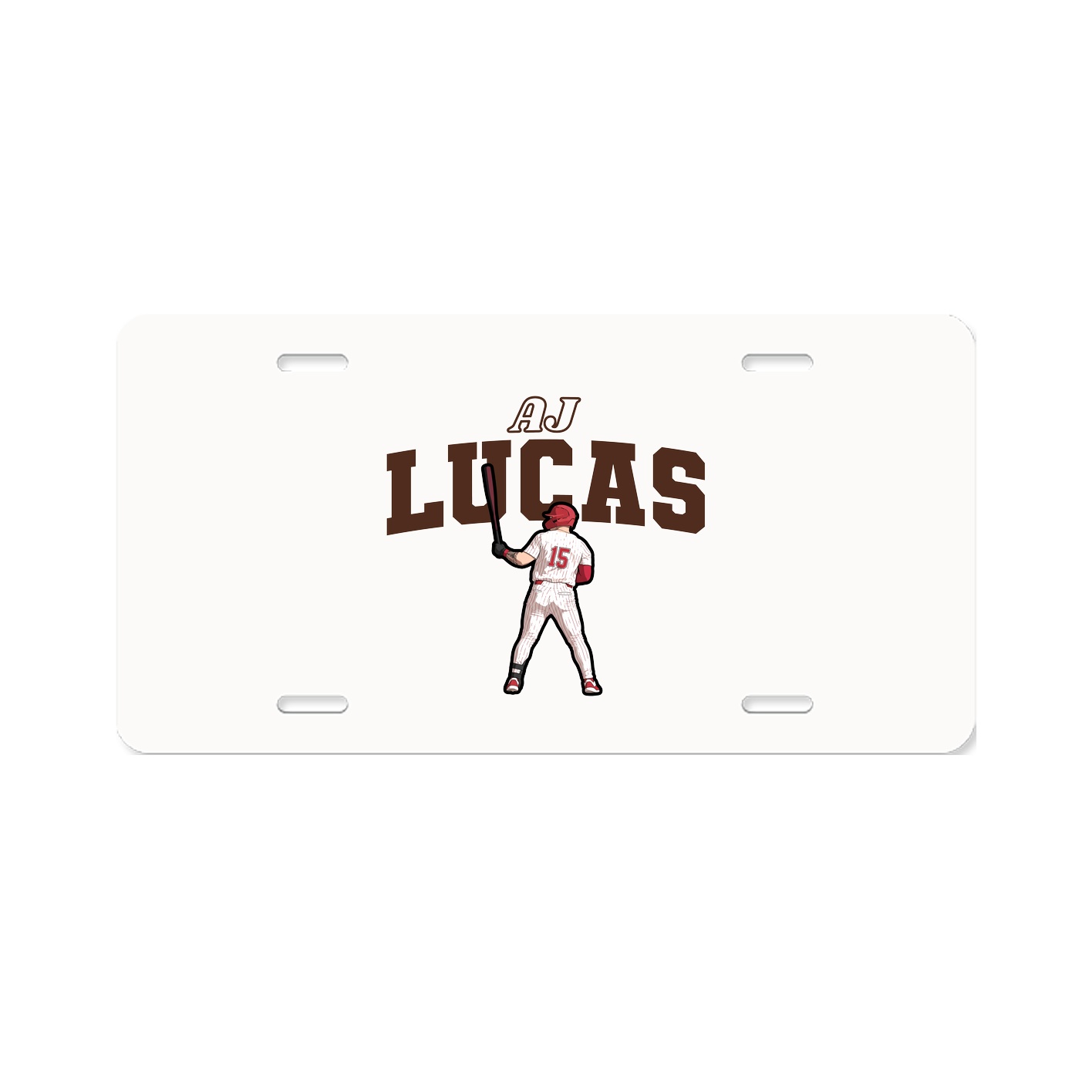 License Plate — Name Arch in Classic