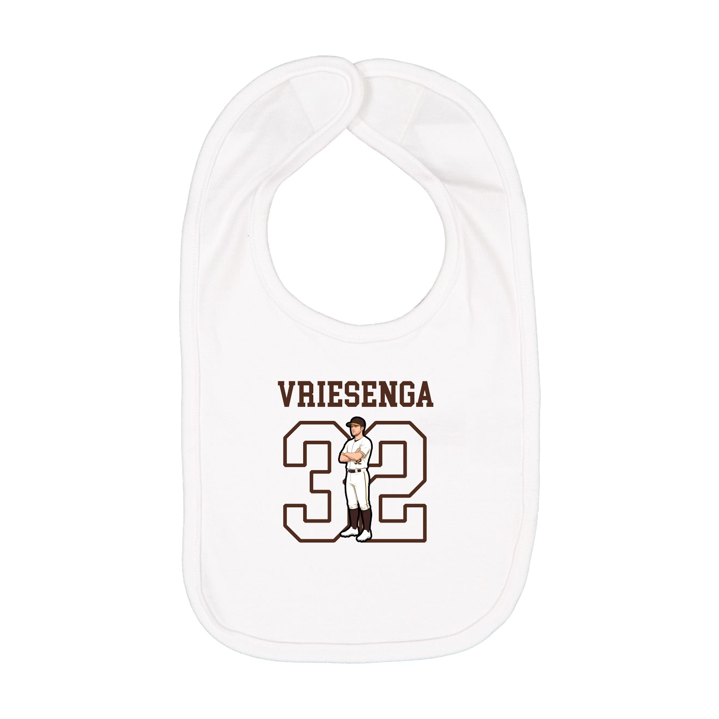 Infant Bib — Shirsey in White