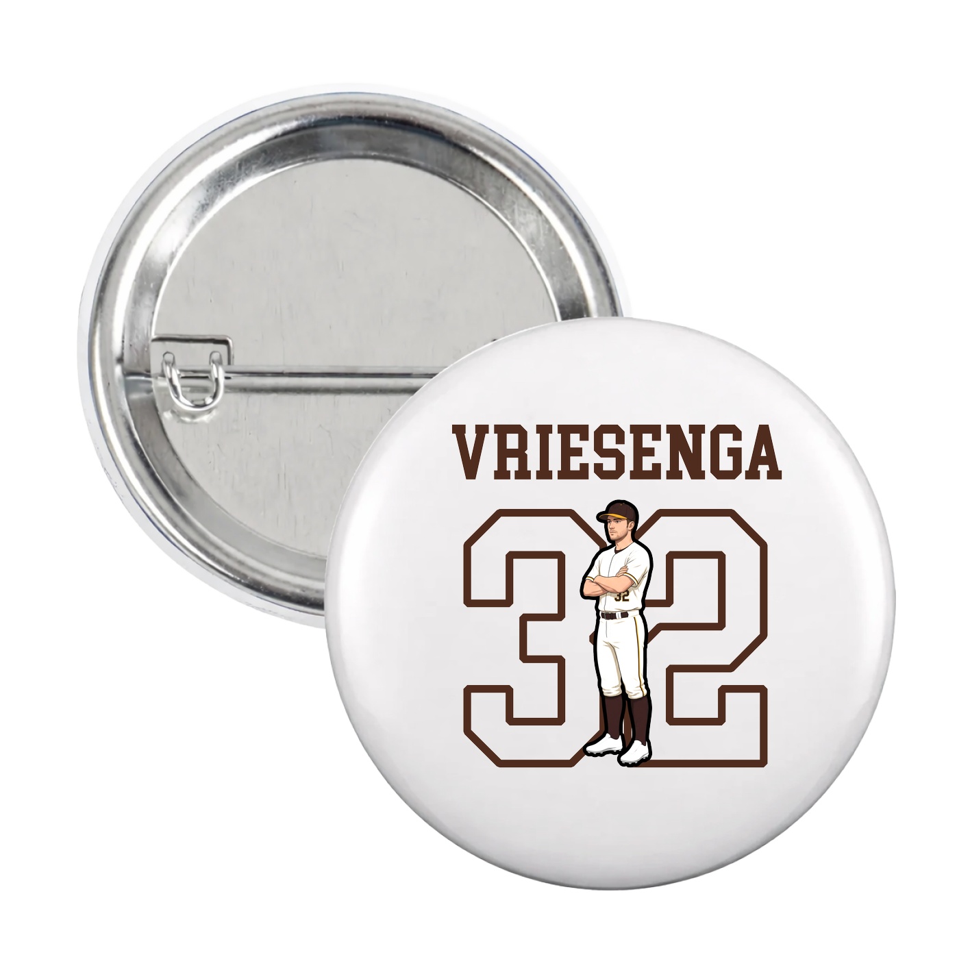 Game Day Button — Shirsey in White