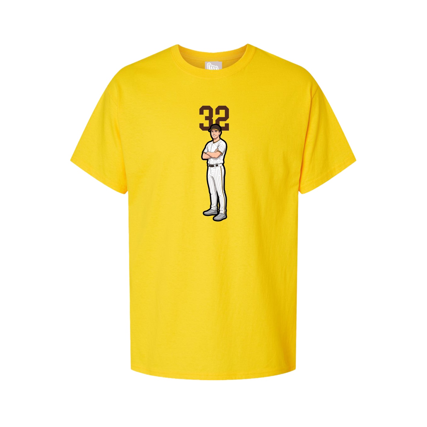 Youth Tee — Number Top in Gold