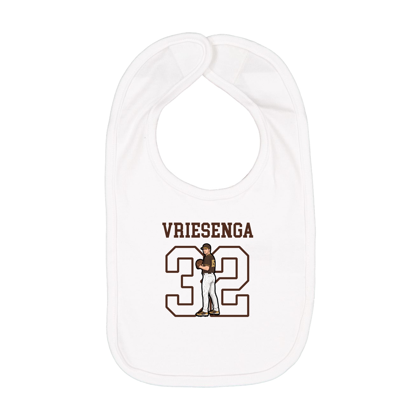 Infant Bib — Shirsey in White