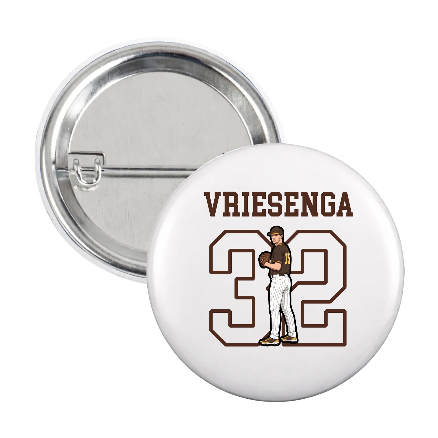 Game Day Button — Shirsey in White