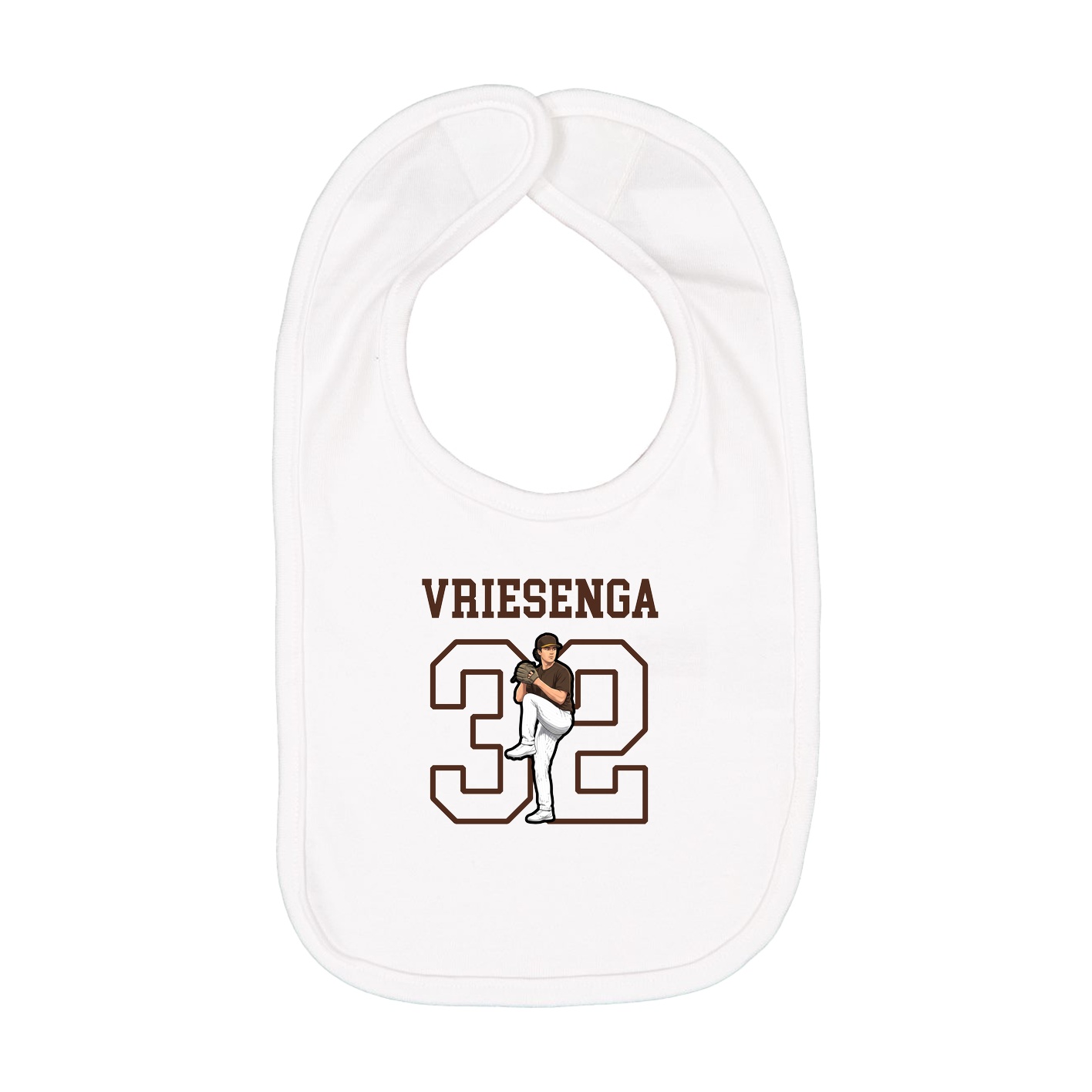 Infant Bib — Shirsey in White