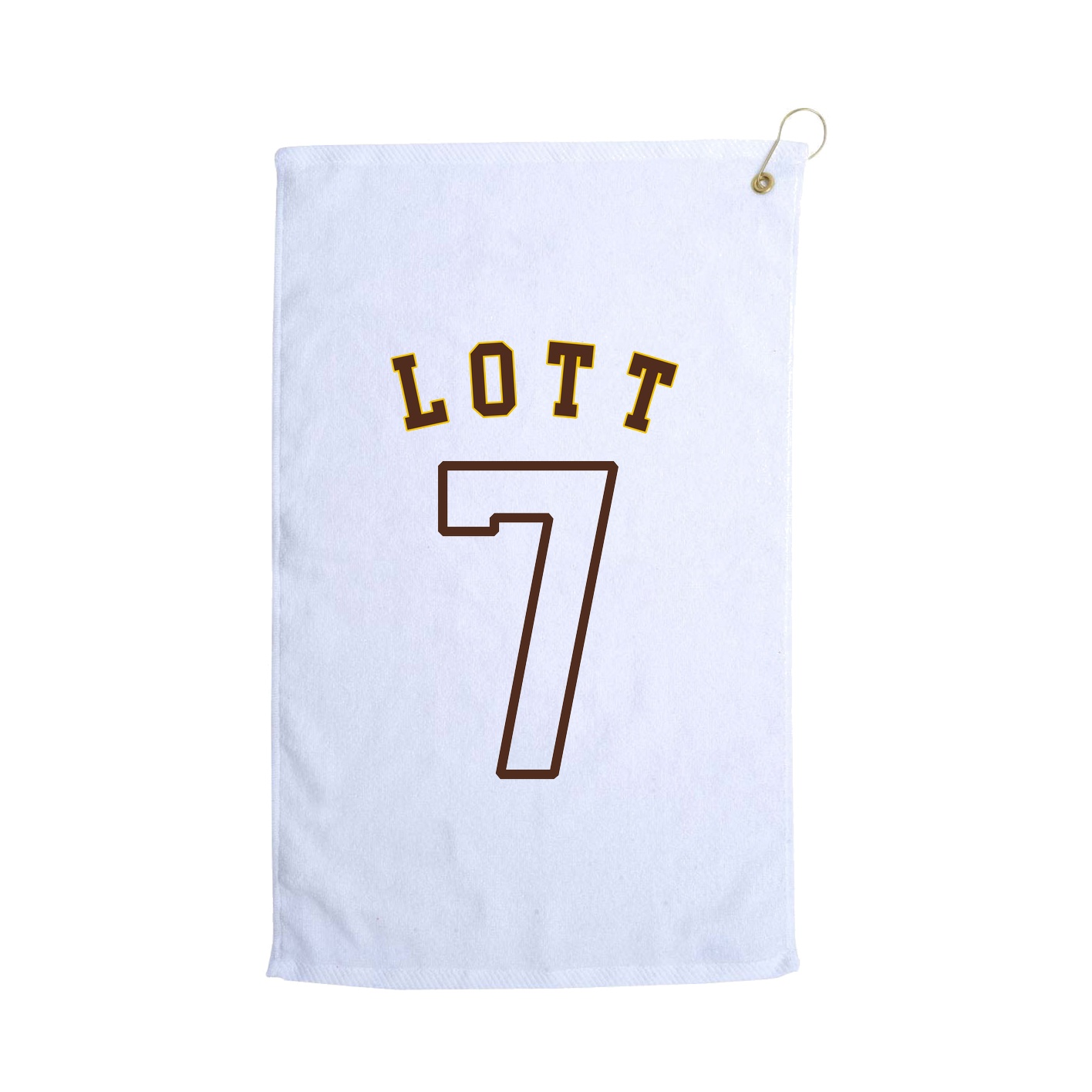 Golf Towel — Shirsey Arch in White
