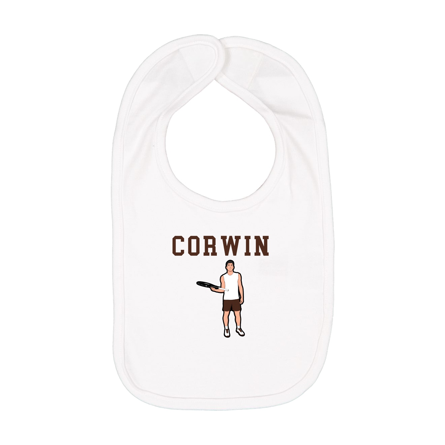 Infant Bib — Shirsey in White