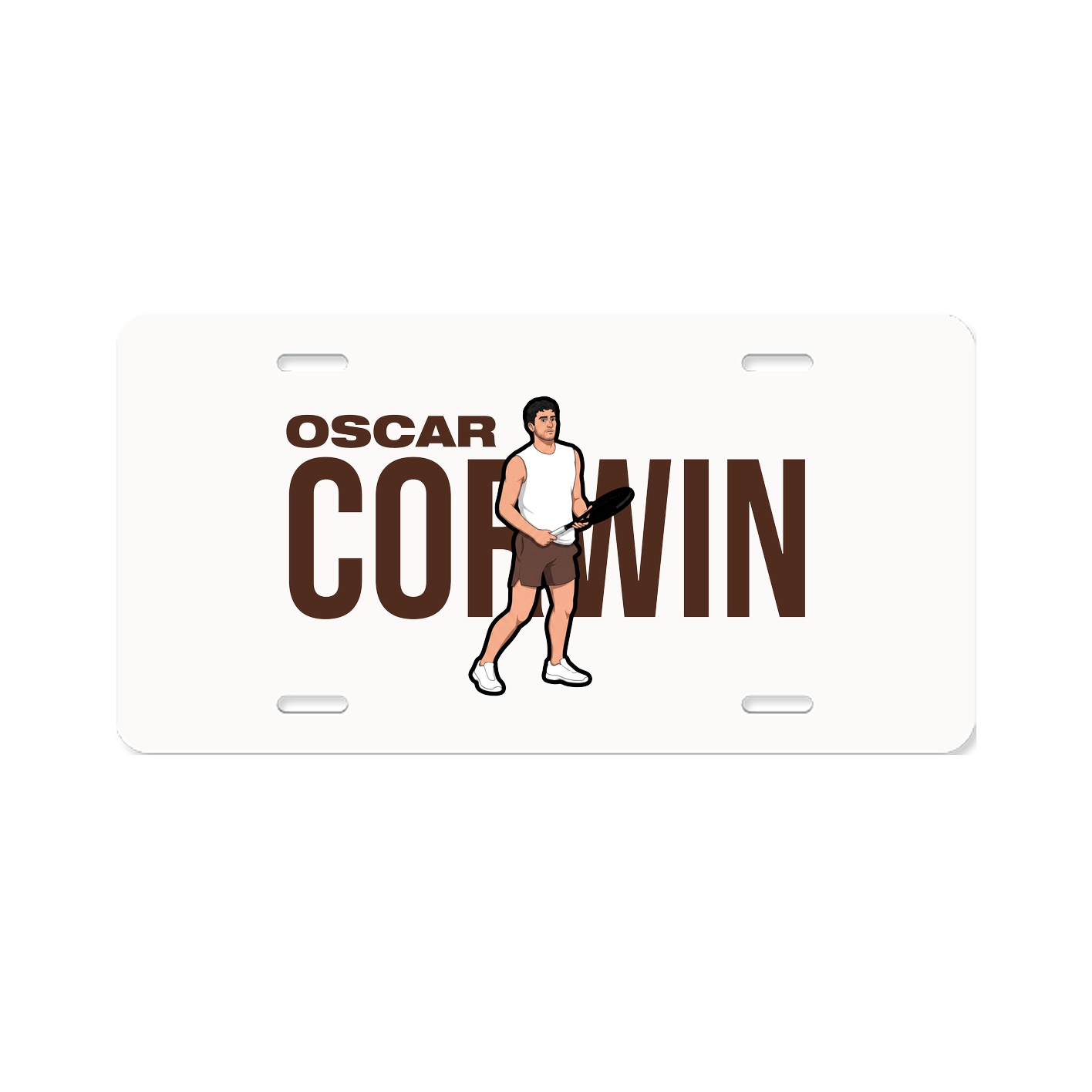 License Plate — Player Name in Classic