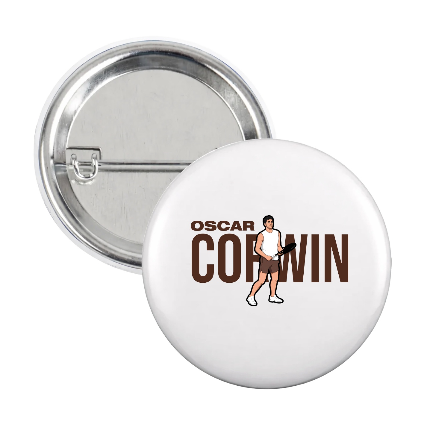 Game Day Button — Player Name in White