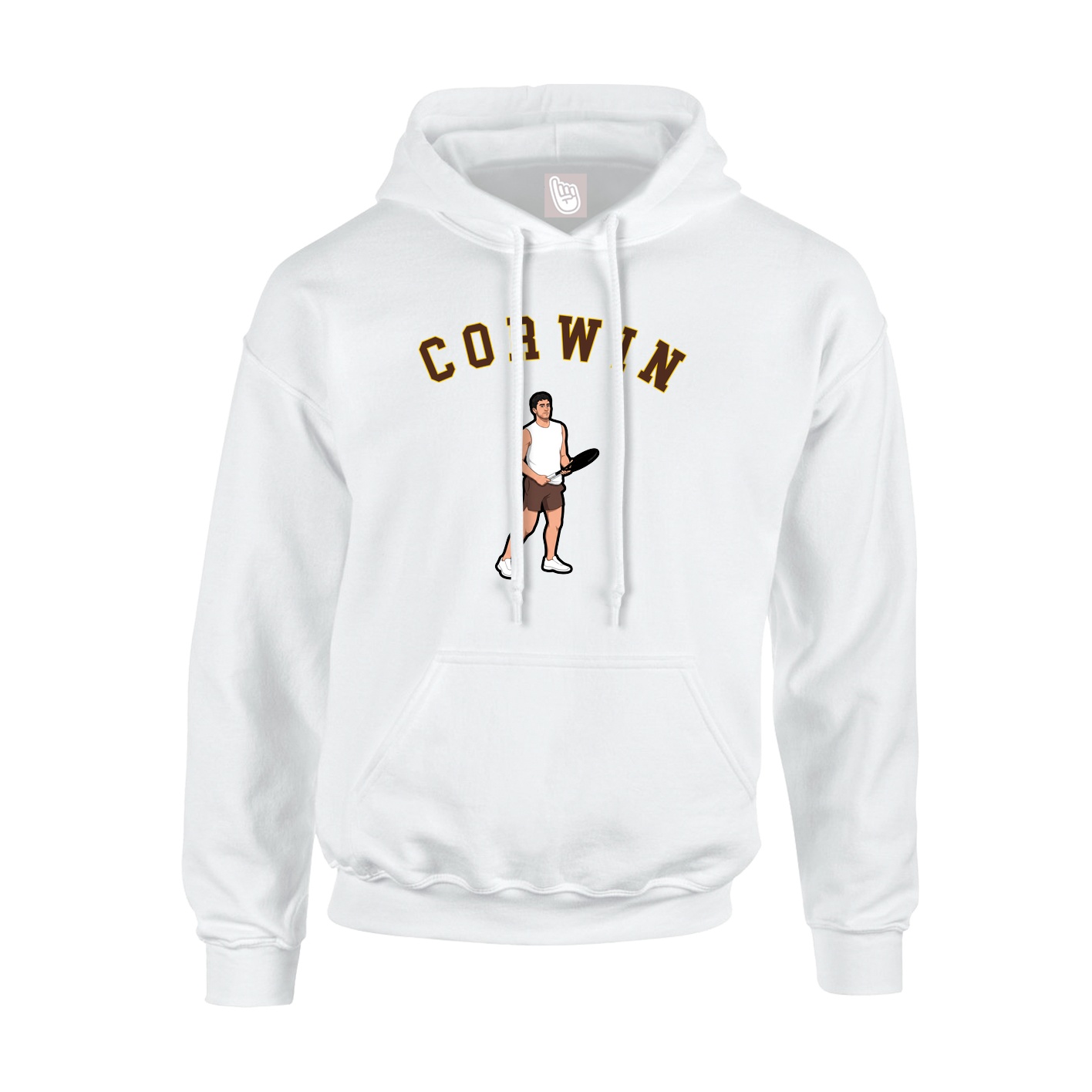 Youth Hoodie — Shirsey Arch in White