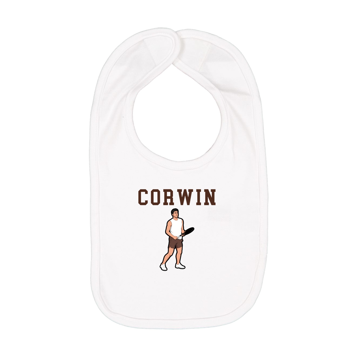 Infant Bib — Shirsey in White