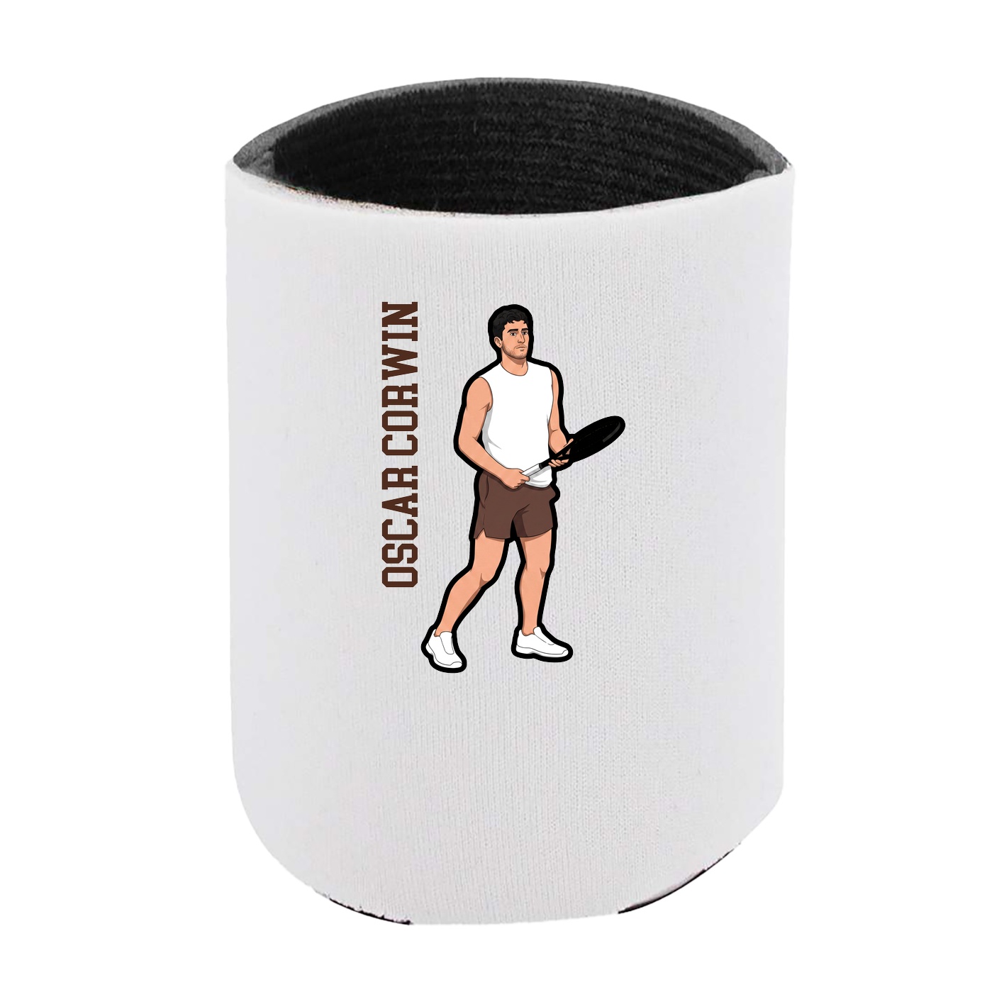 Can Holder — Name Vertical in White