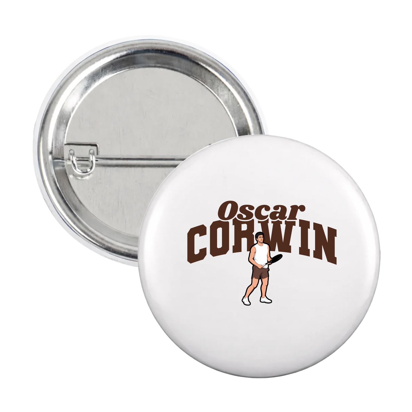 Game Day Button — Signature Arch in White