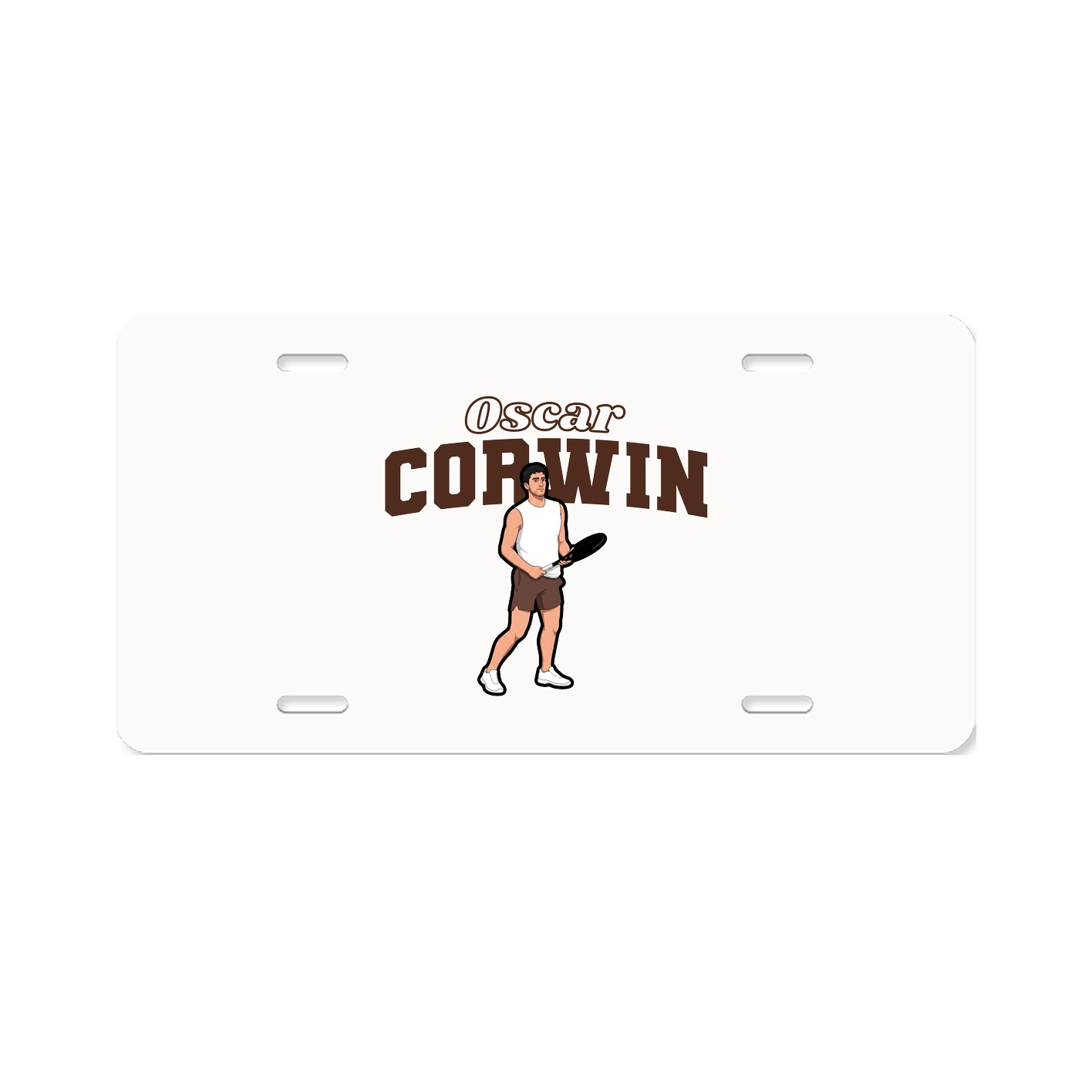 License Plate — Name Arch in Classic
