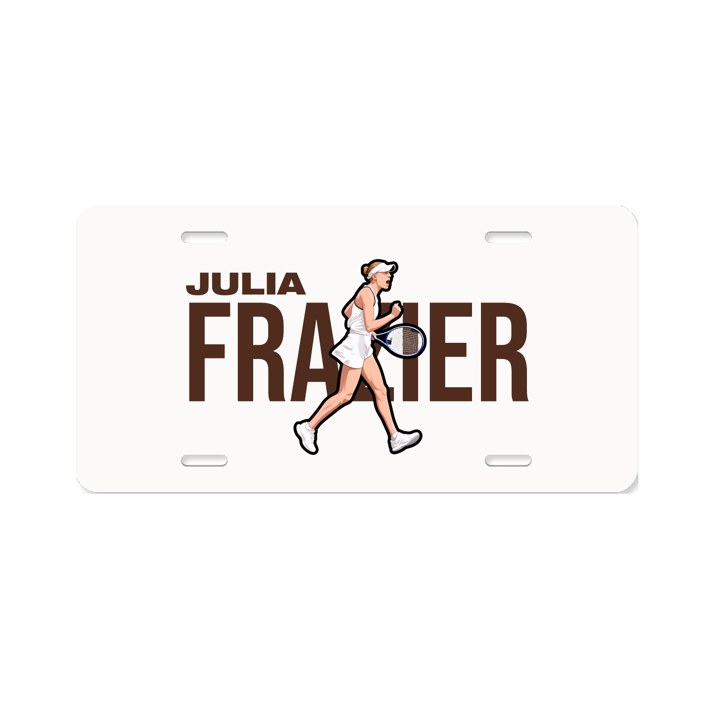License Plate — Player Name in Classic