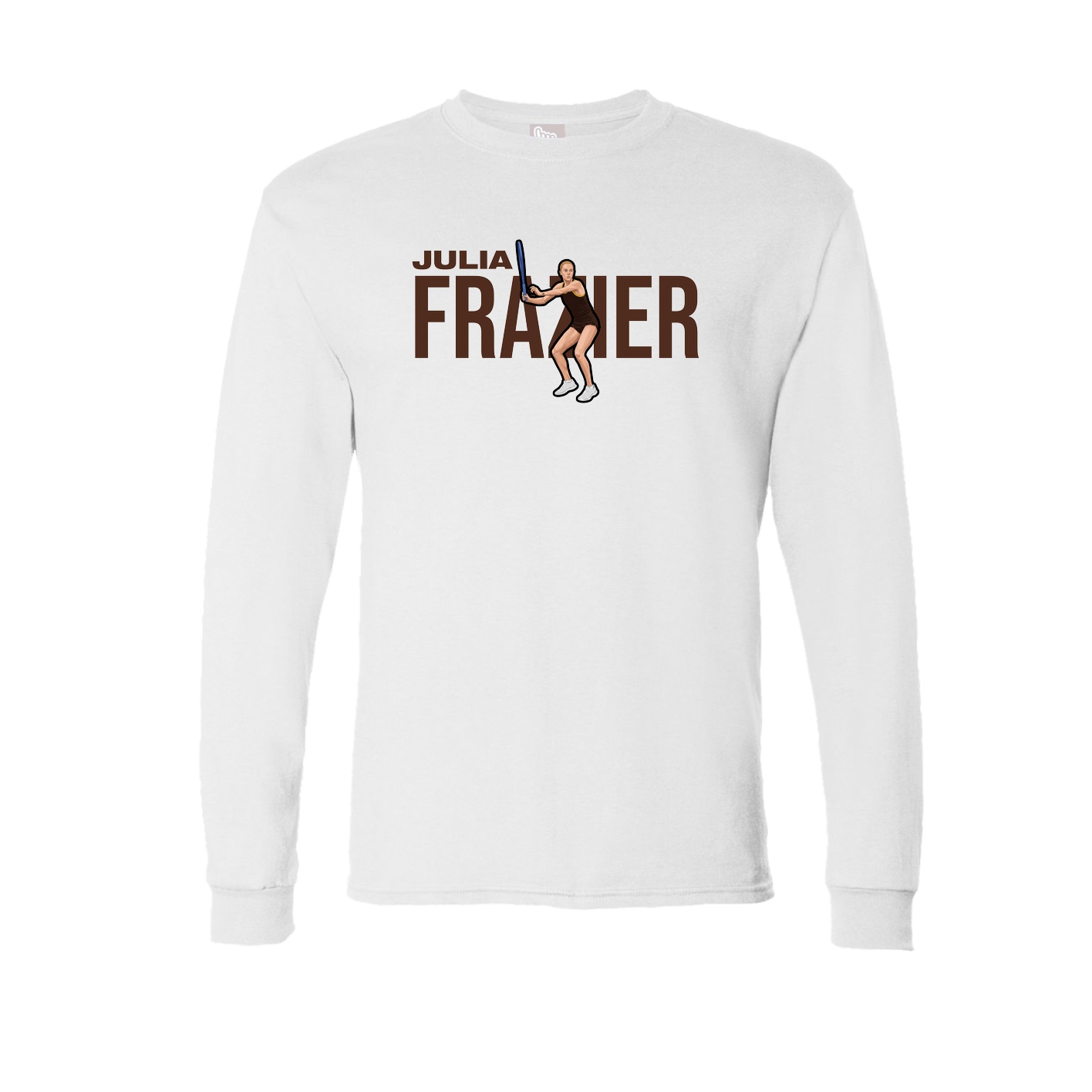 Long Sleeve Tee — Player Name in White