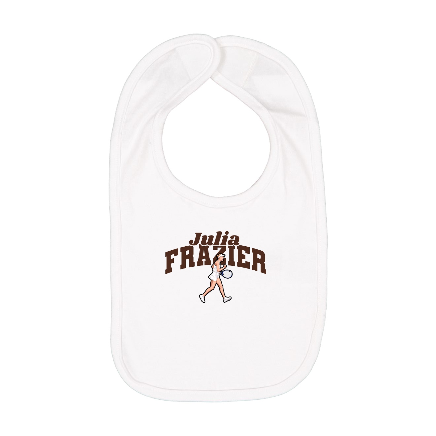 Infant Bib — Signature Arch in White