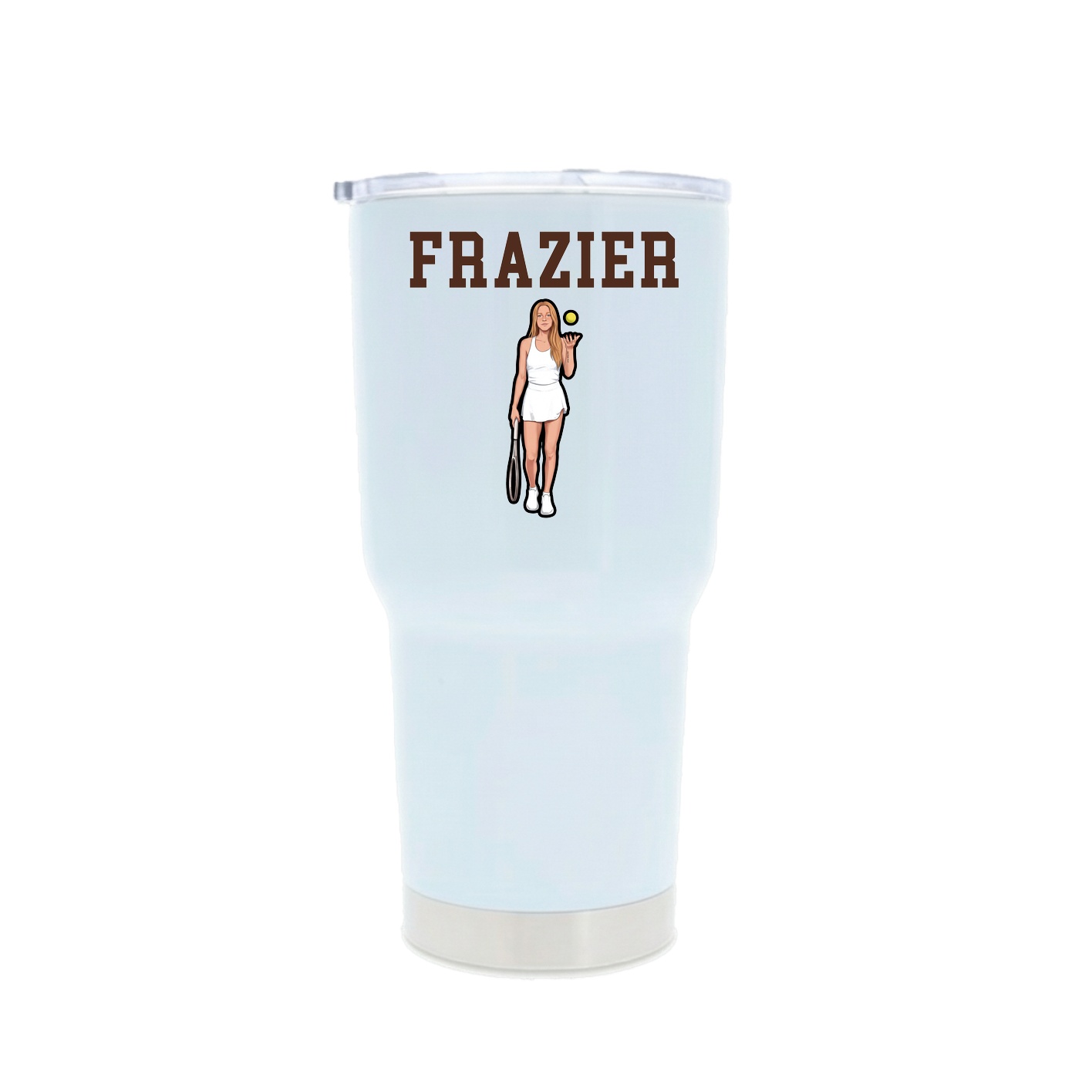 30oz Stainless Steel Tumbler — Shirsey in White
