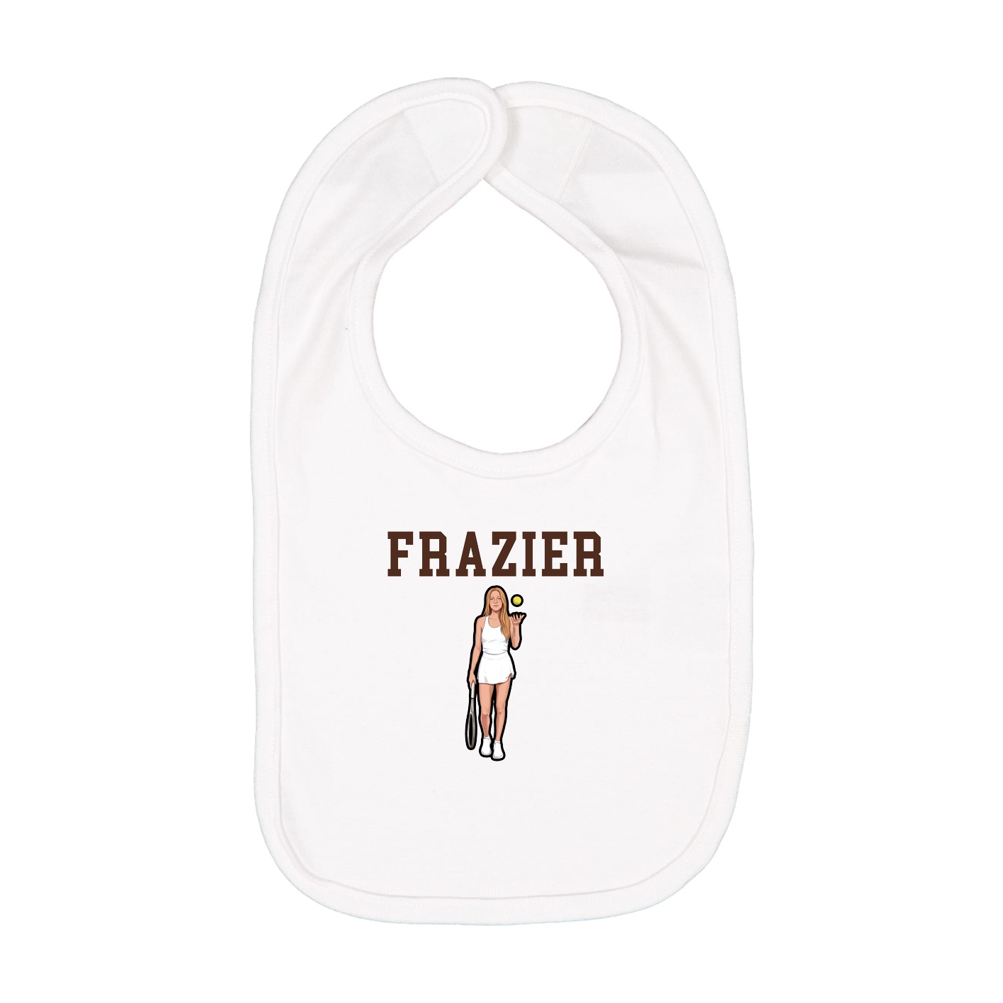 Infant Bib — Shirsey in White