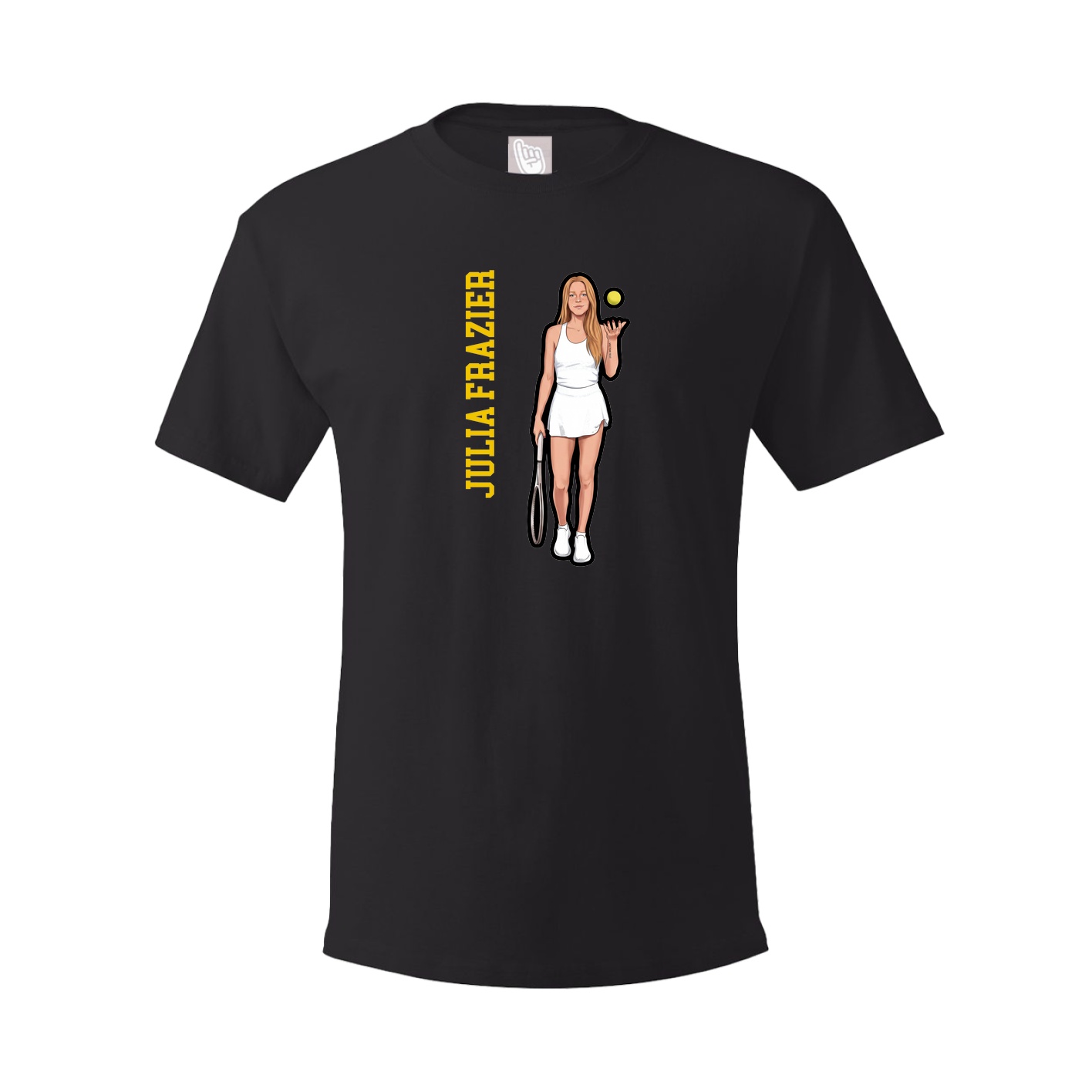 Tee — Name Vertical in Black