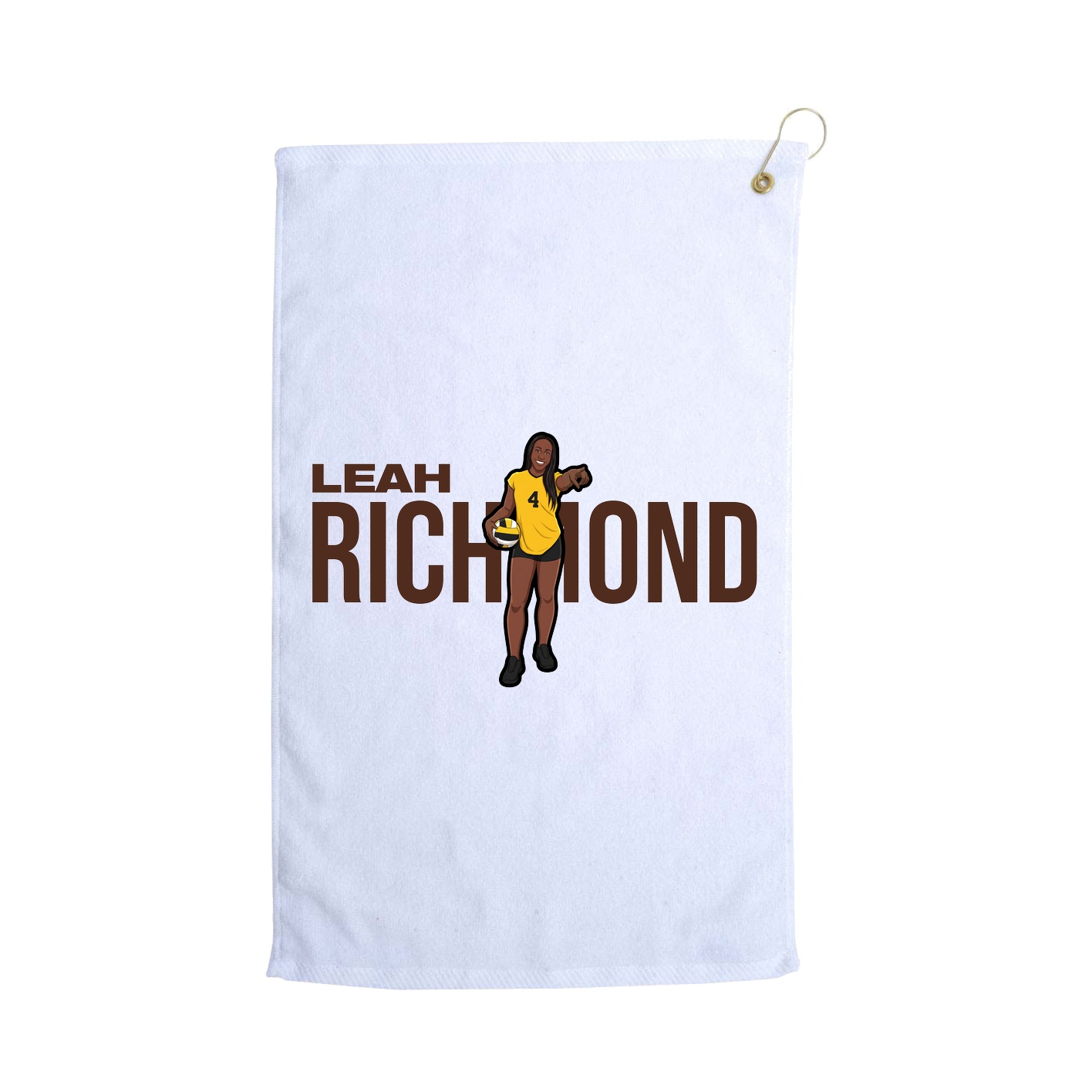Golf Towel — Player Name in White
