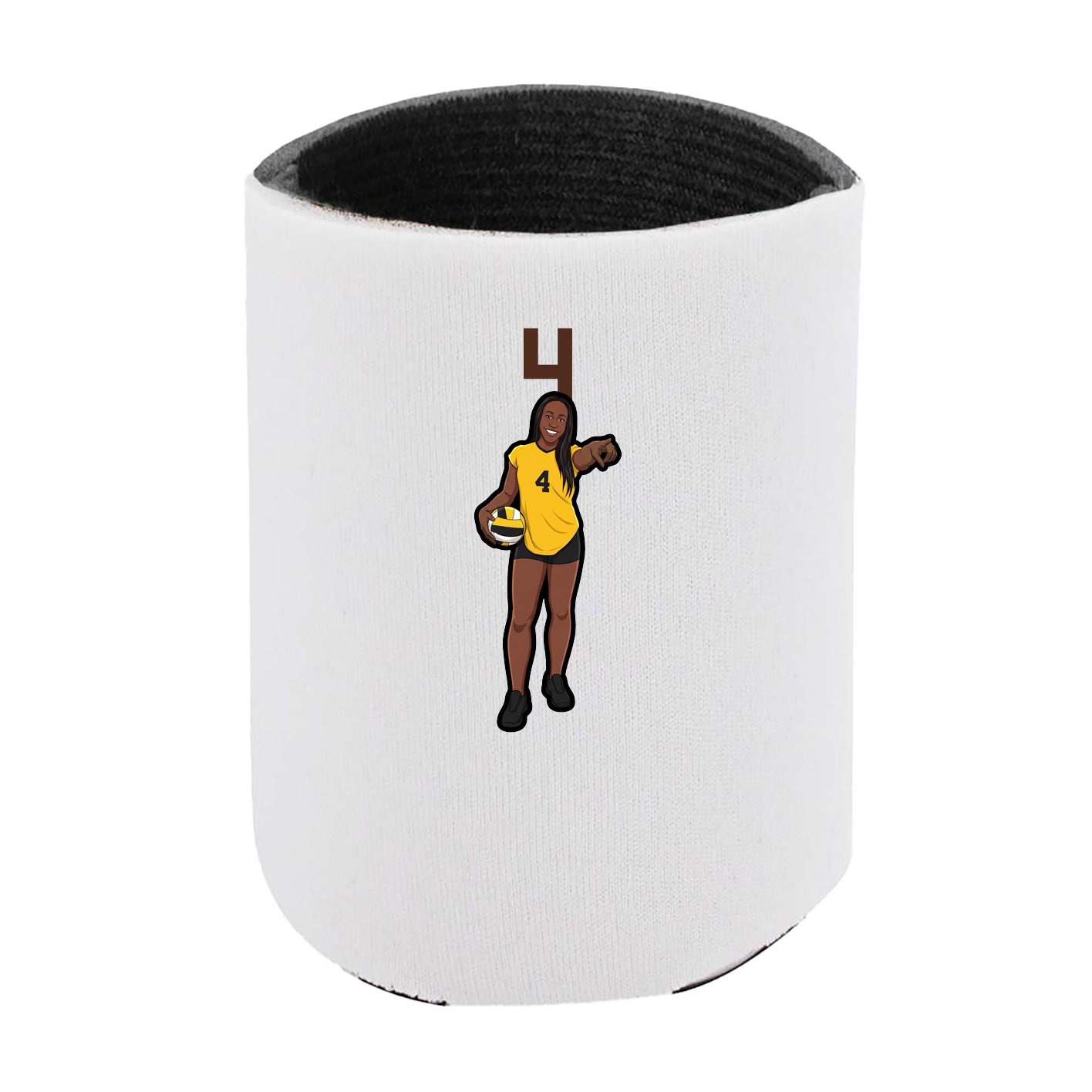 Can Holder — Number Top in White
