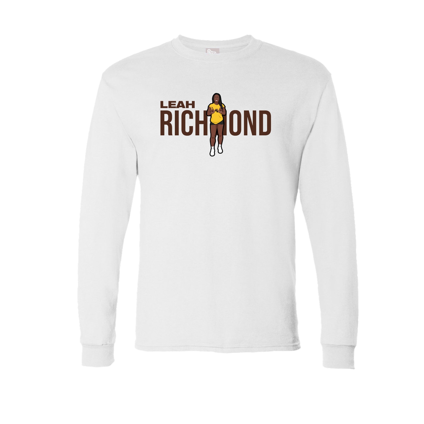 Long Sleeve Tee — Player Name in White