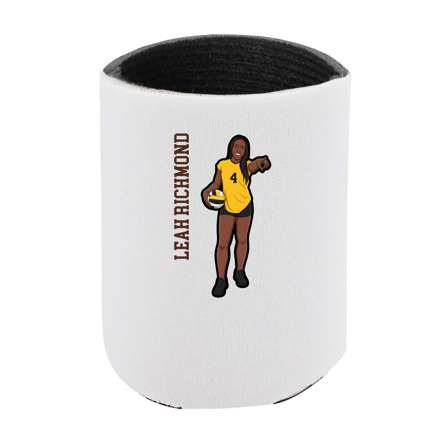Can Holder — Name Vertical in White