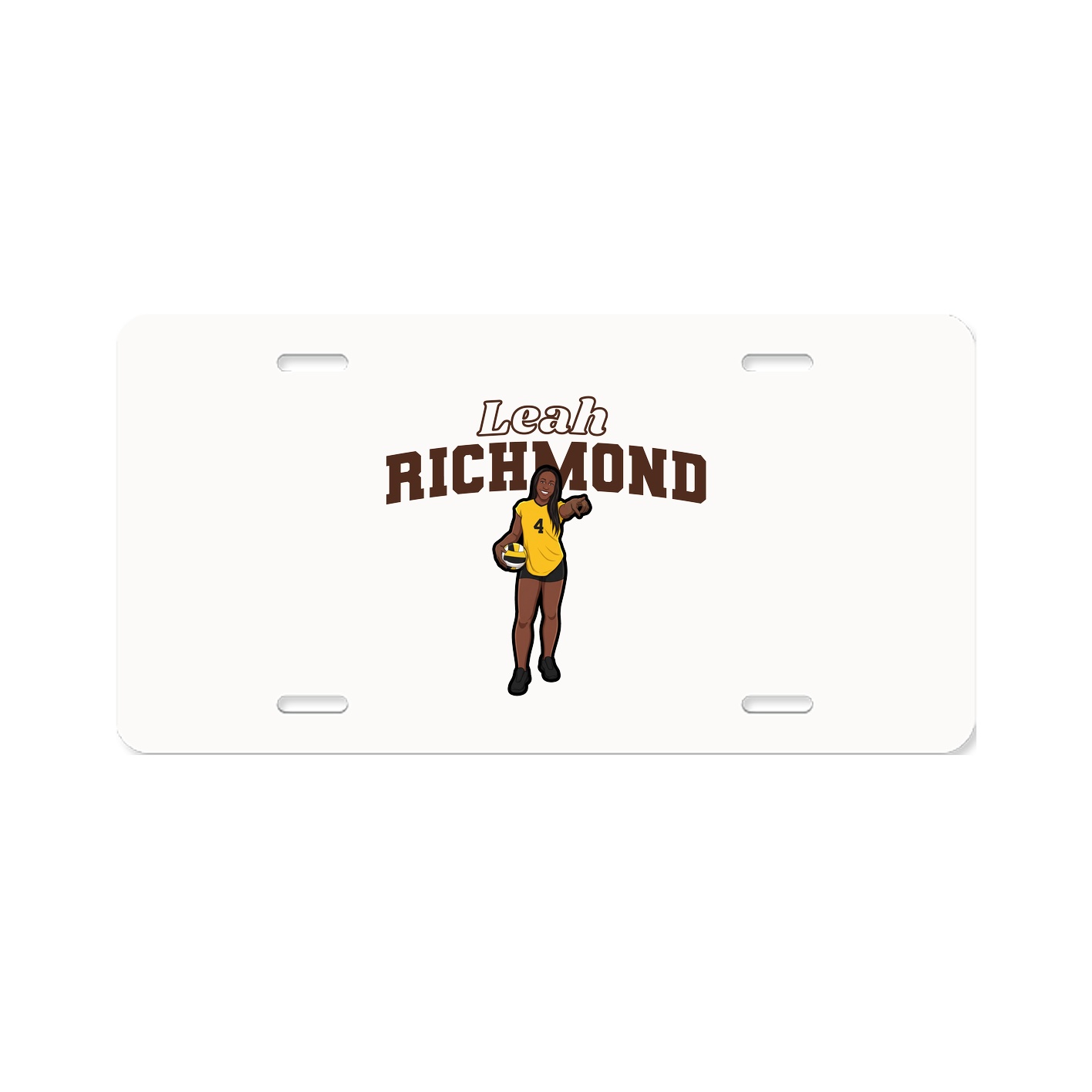 License Plate — Name Arch in Classic