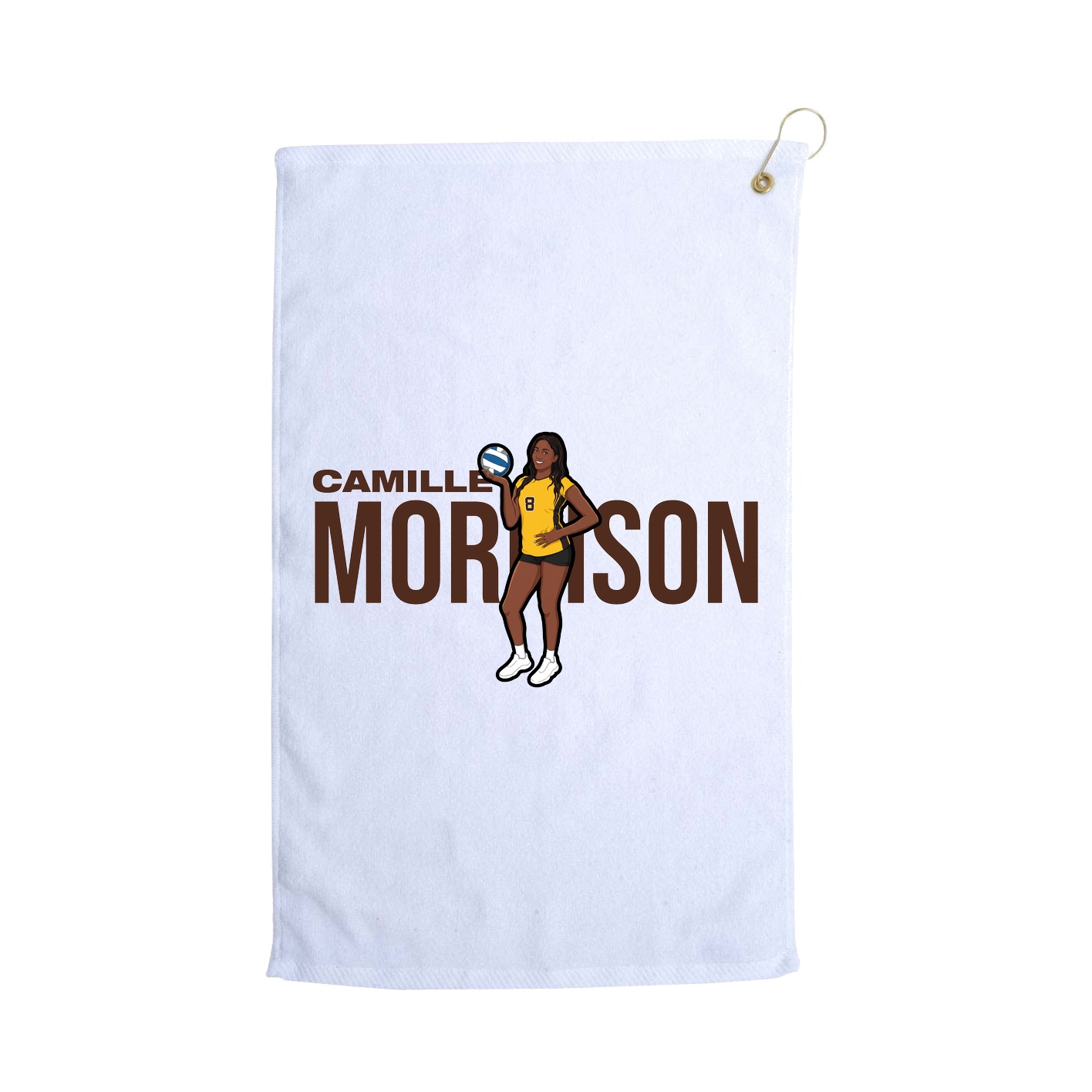 Golf Towel — Player Name in White