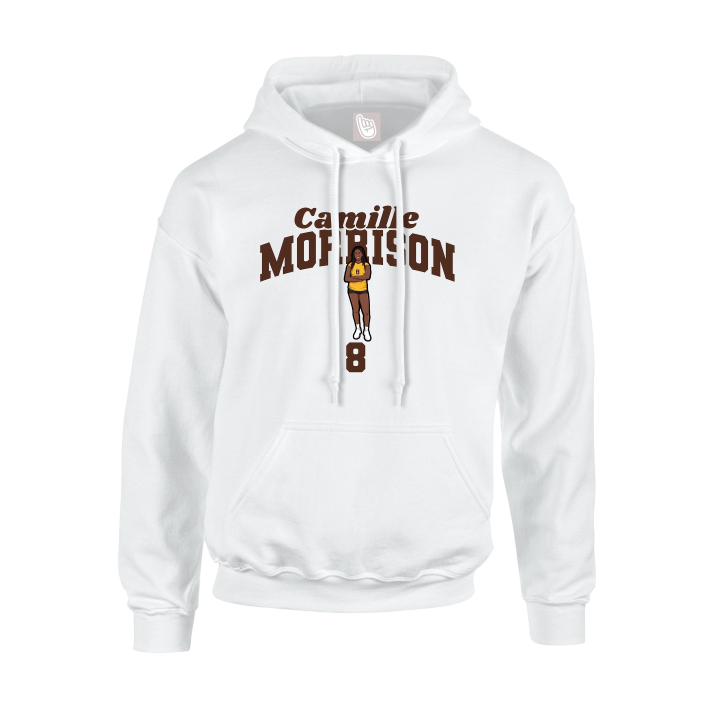 Hoodie — Signature Arch in White