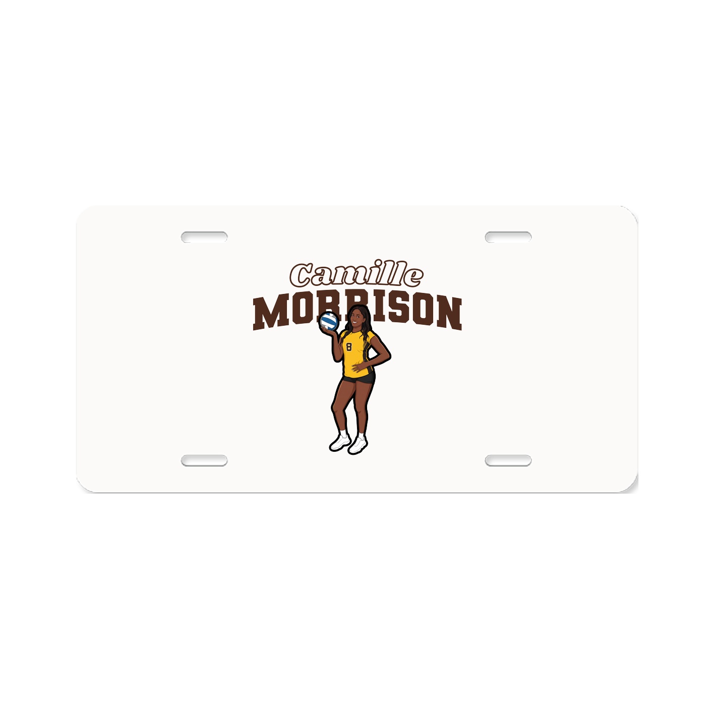 License Plate — Name Arch in Classic