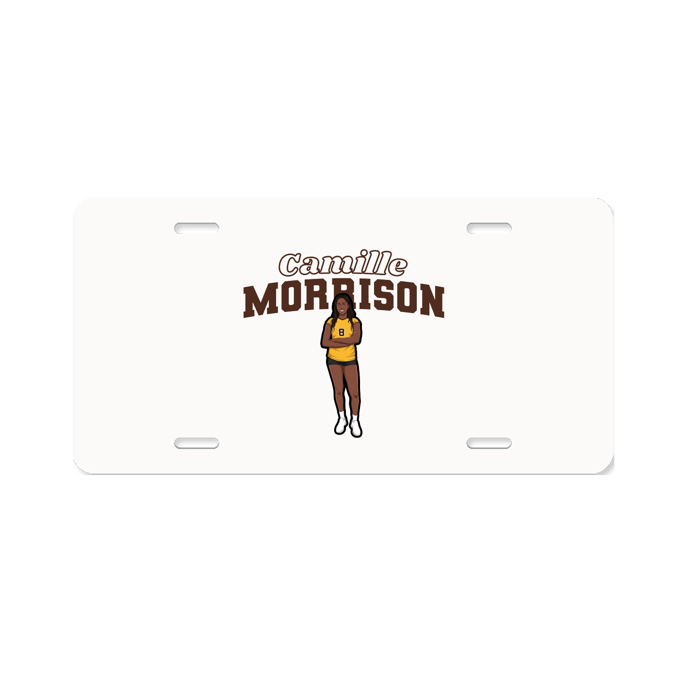 License Plate — Name Arch in Classic