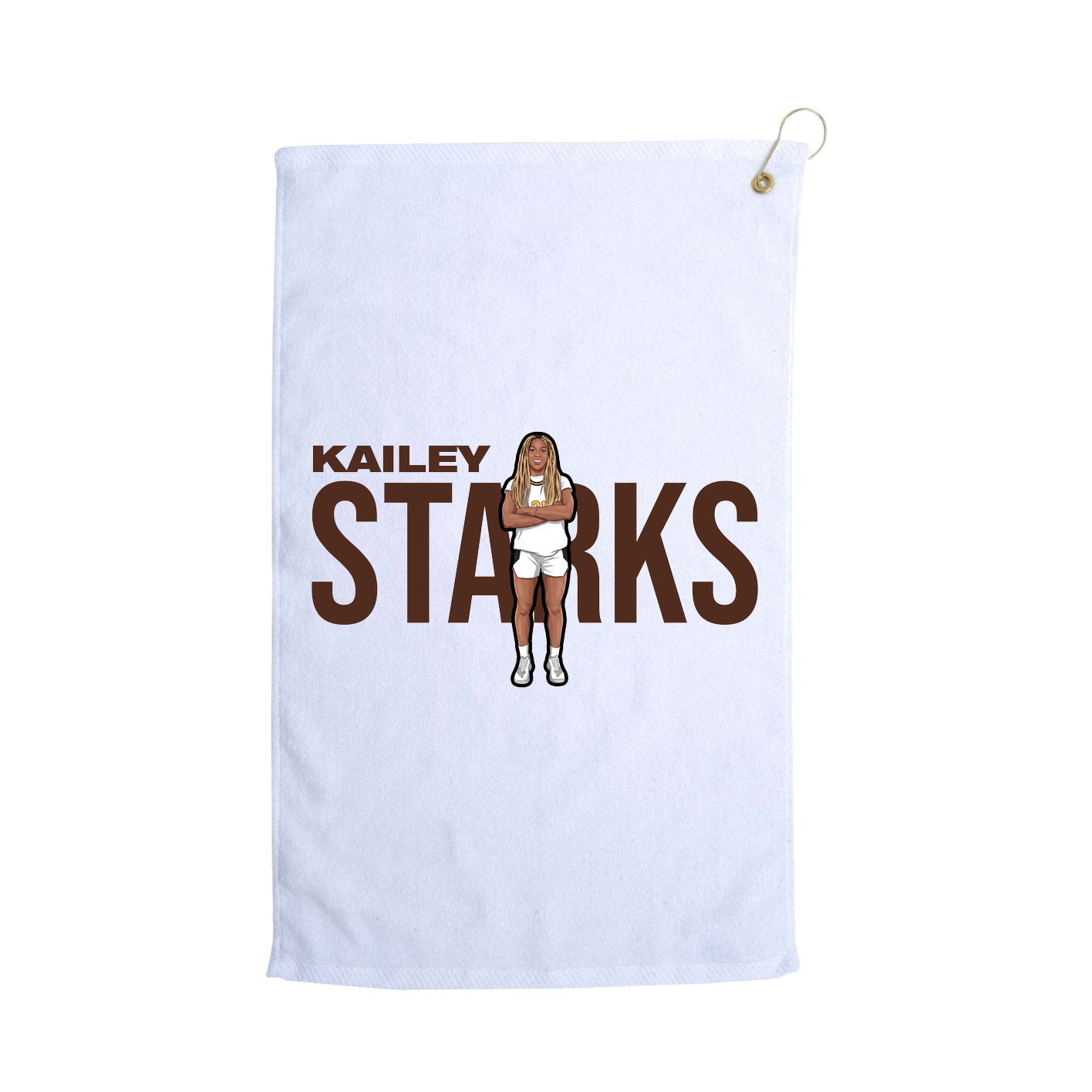 Golf Towel — Player Name in White